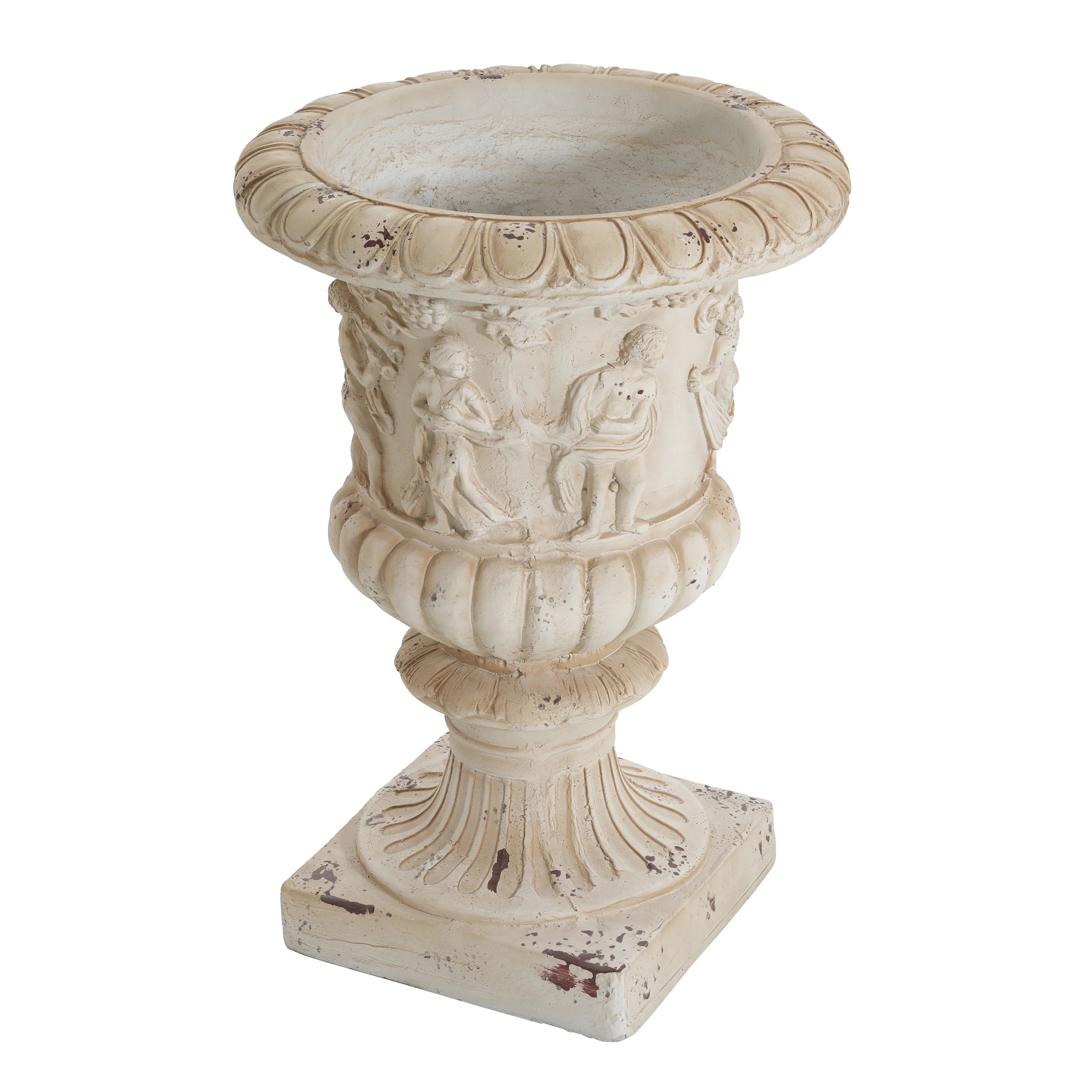 Garden Urn, Antique White, 27" H - Image 8