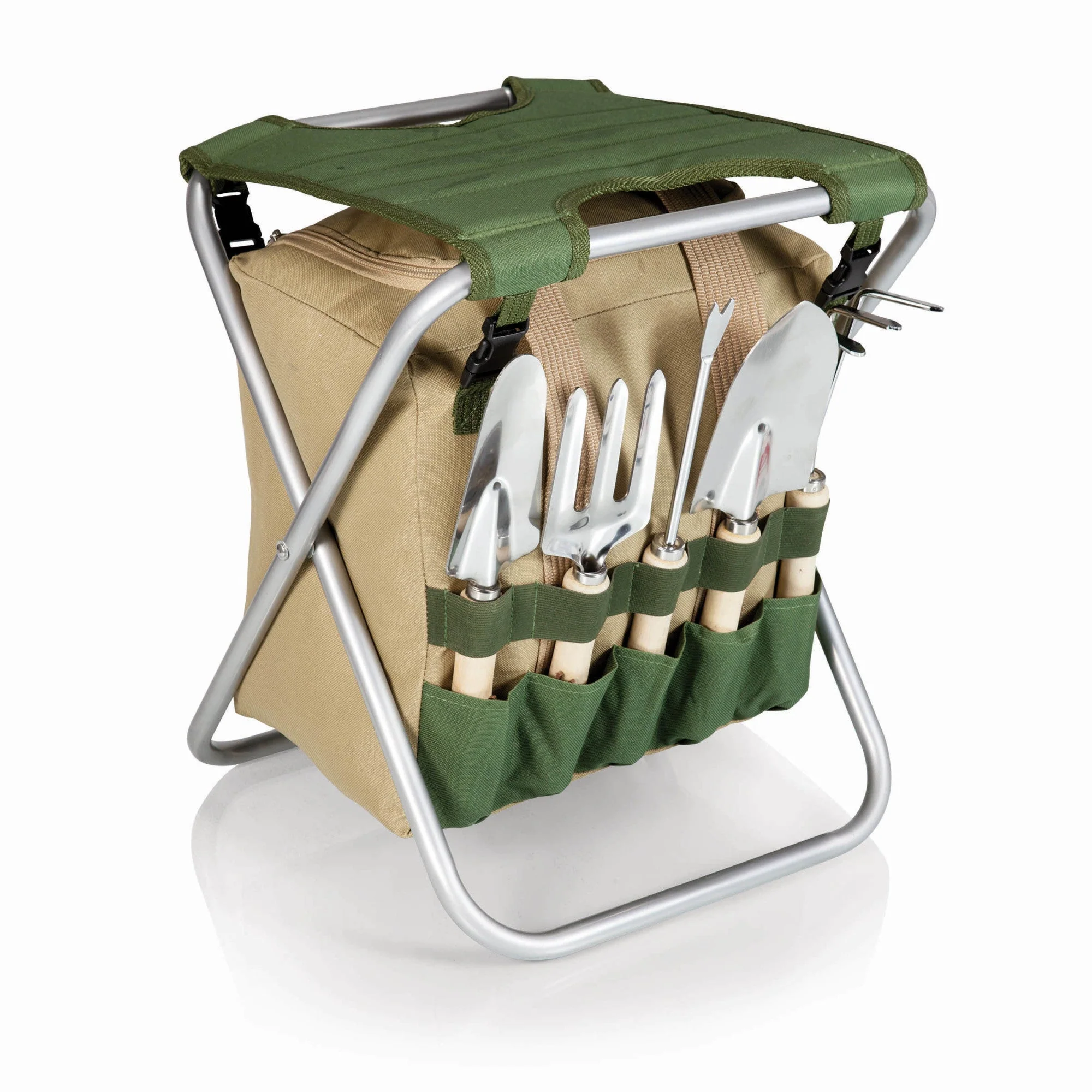 Gardener Folding Seat with Tools - Image 3