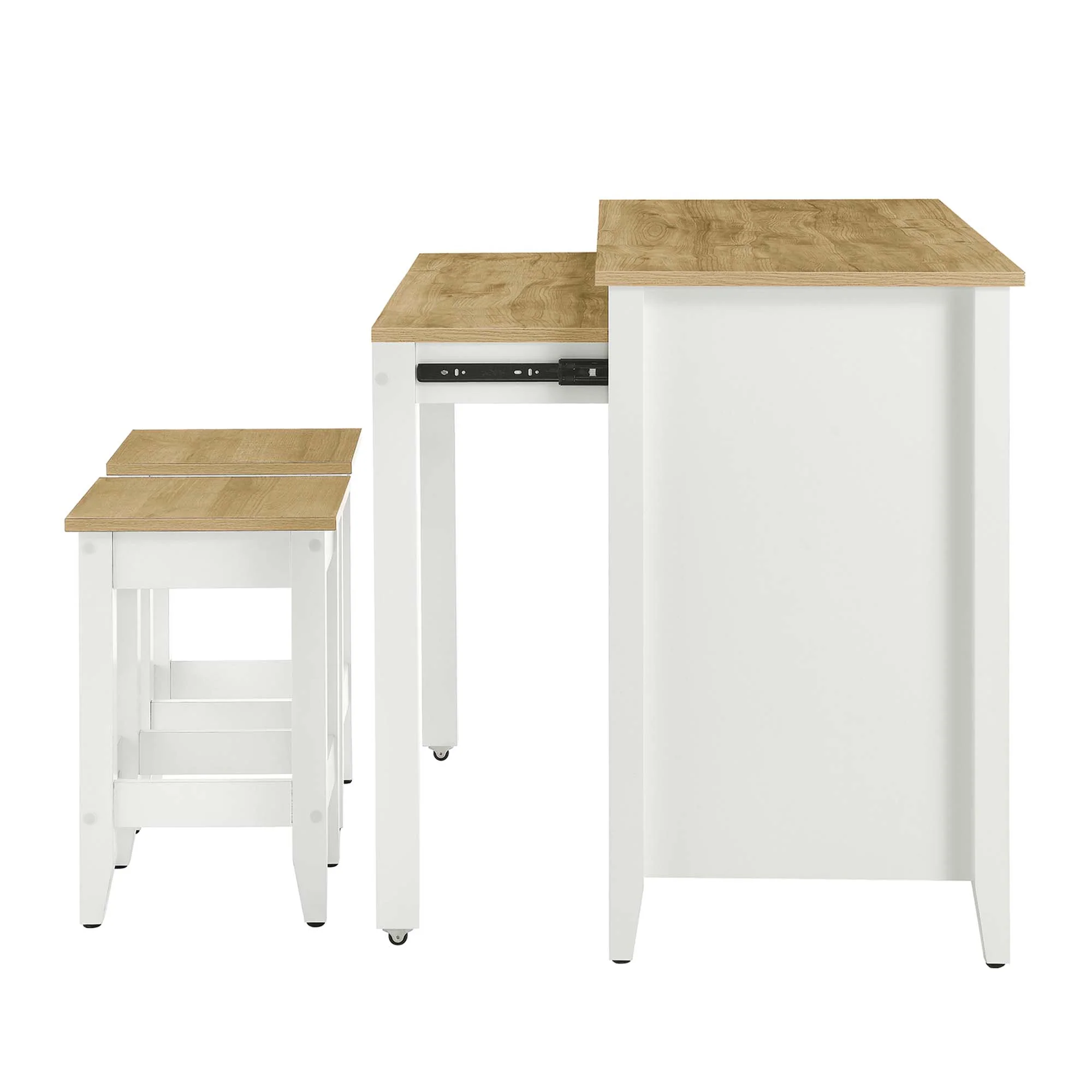 Garland 3-Piece Kitchen Island and Stool Set by Modway - Image 7