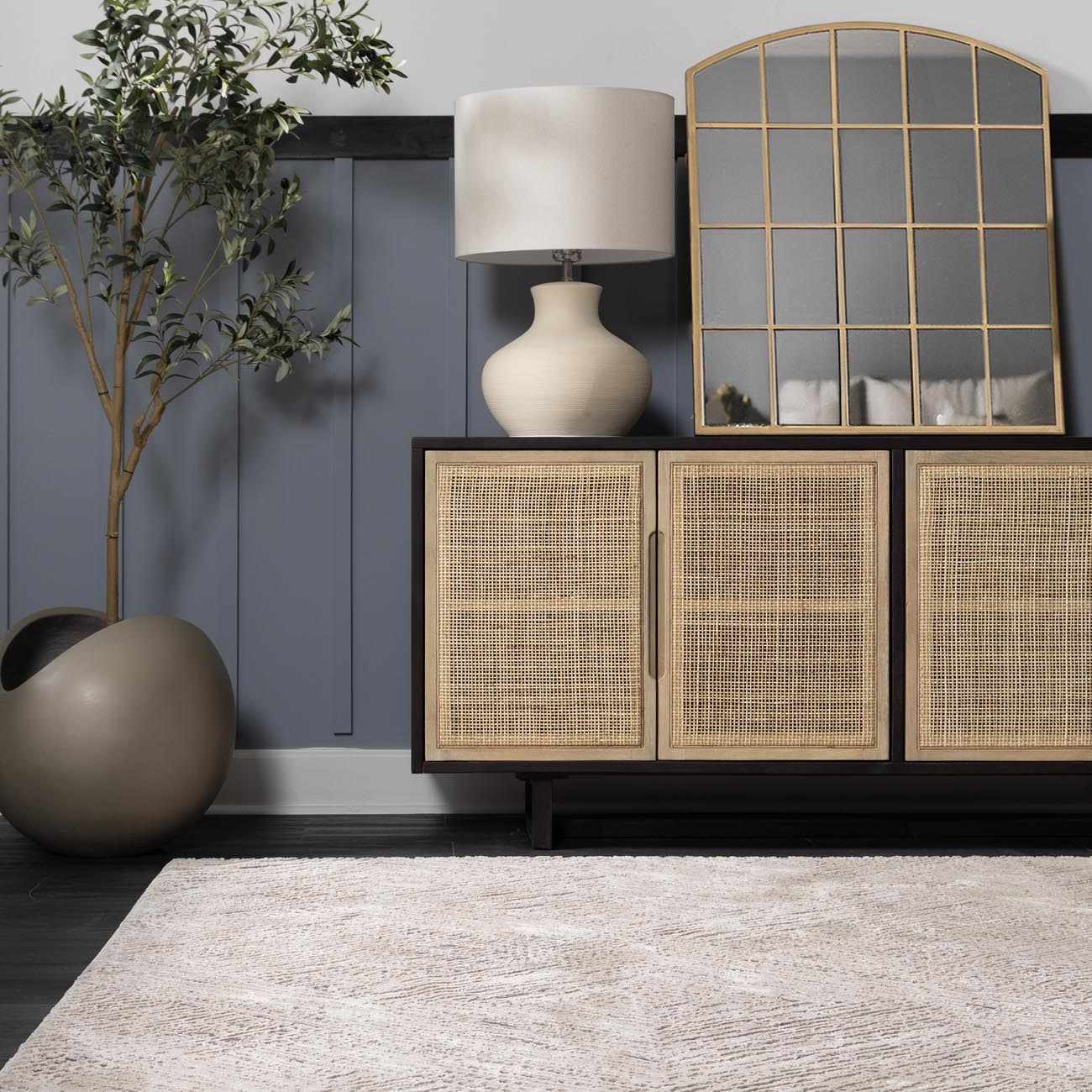 Garza Diamond Textured Washable Rug - Image 14