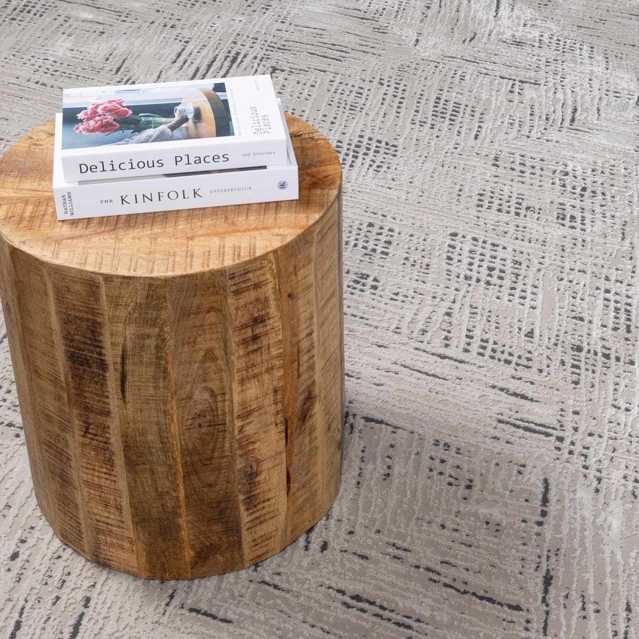 Garza Diamond Textured Washable Rug - Image 8