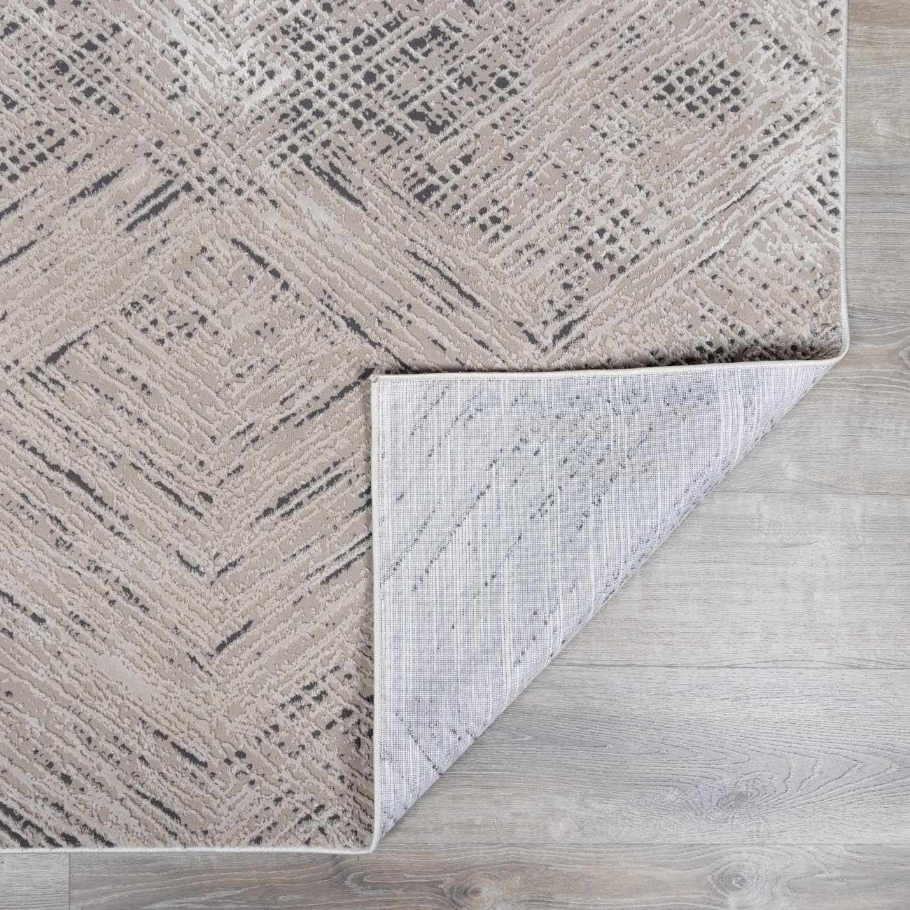 Garza Diamond Textured Washable Rug - Image 9