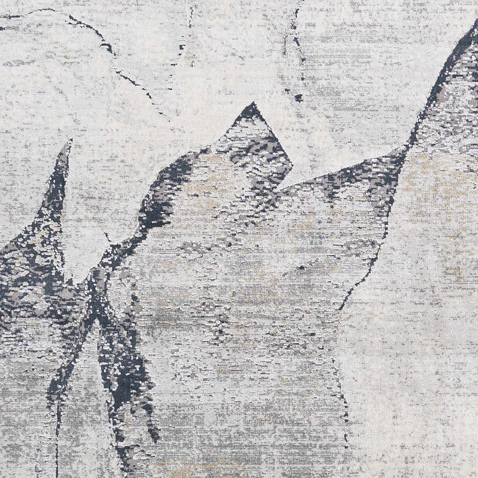 Gasquet Gray Marble Textured Luxe Rug - Image 5