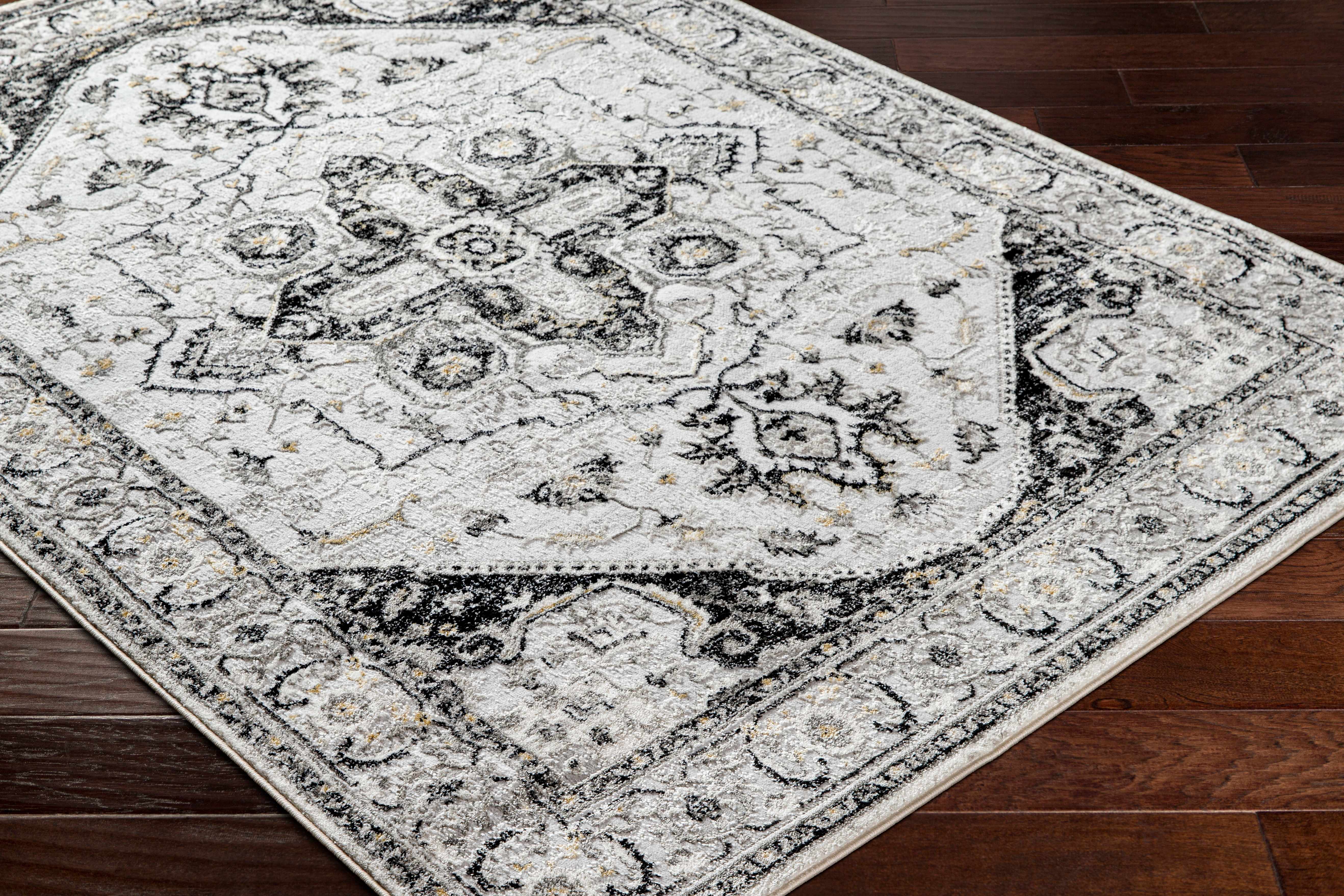 Gauri Gray Medallion Area Rug - Clearance - Image 4