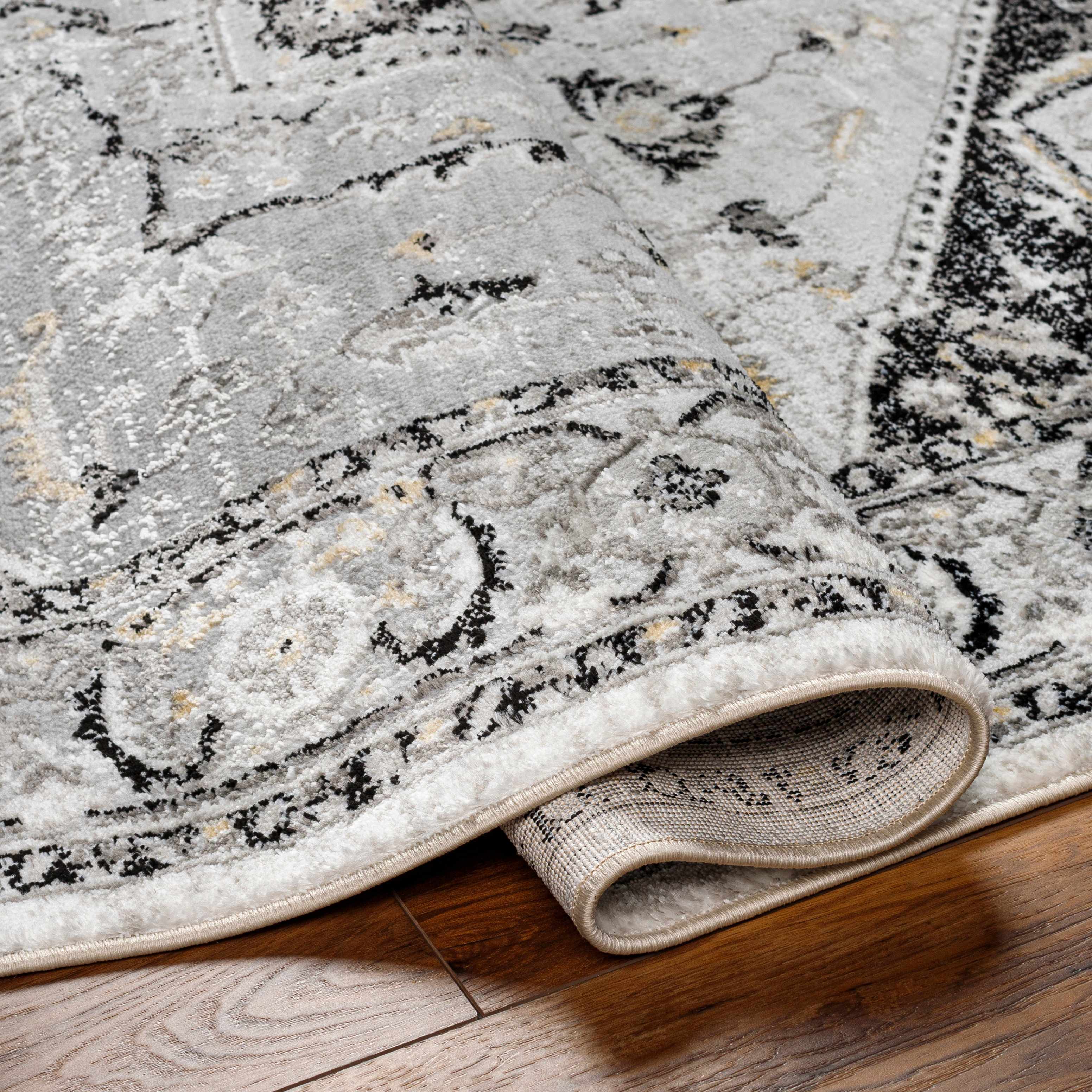 Gauri Gray Medallion Area Rug - Clearance - Image 5