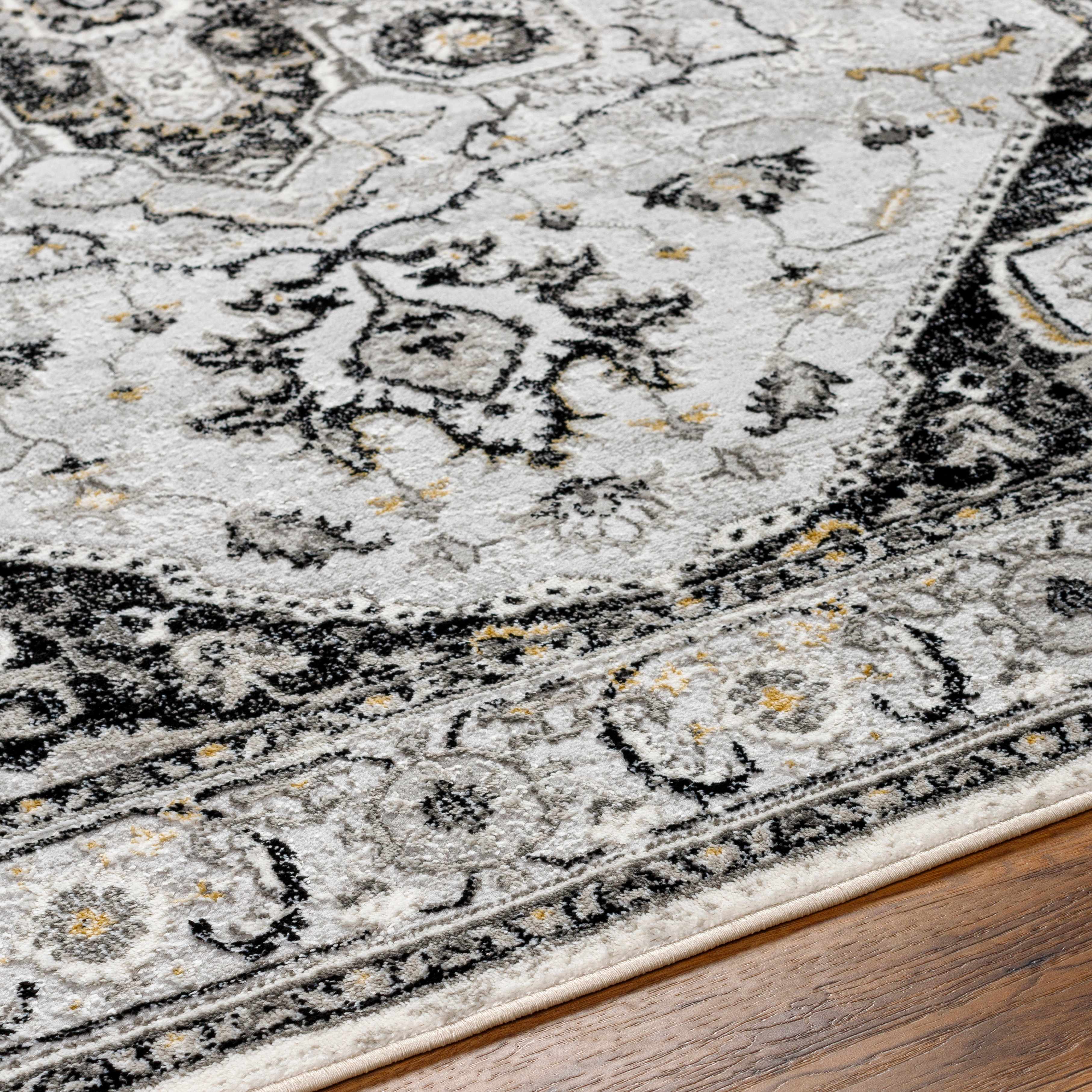 Gauri Gray Medallion Area Rug - Clearance - Image 6