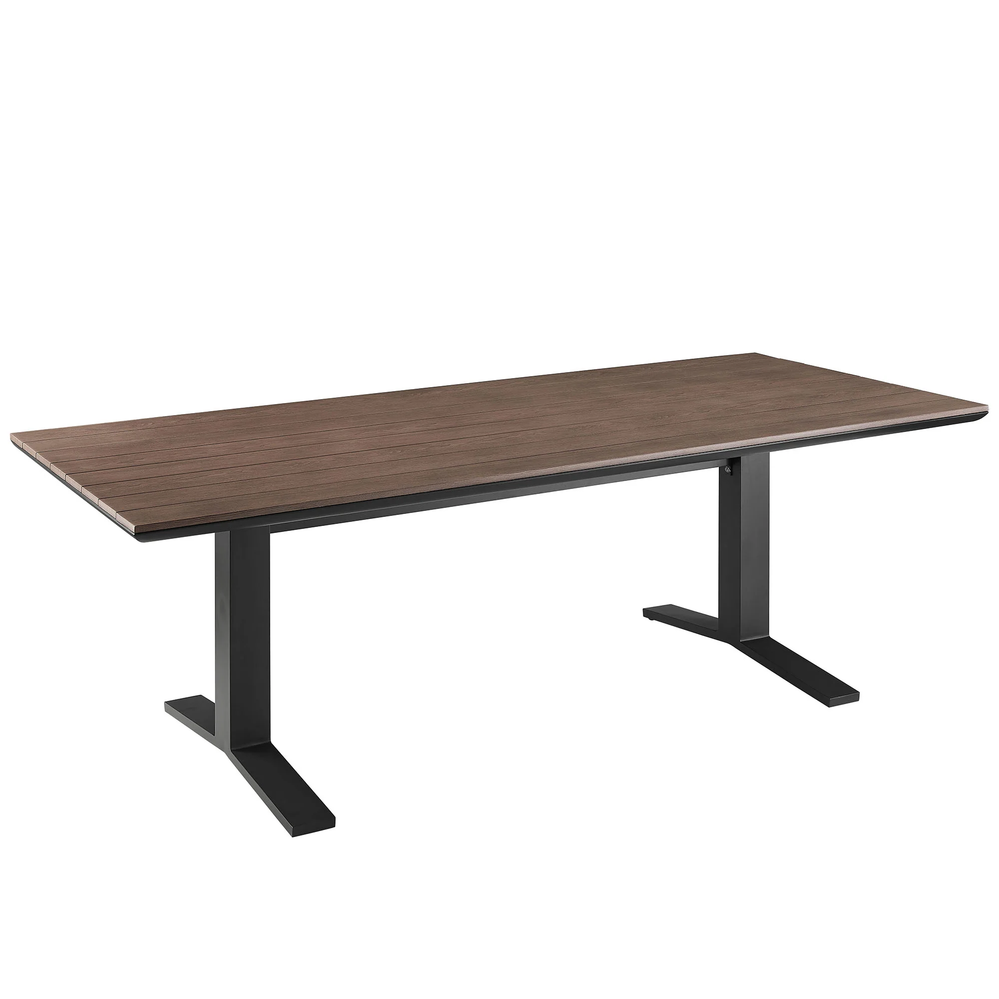 Gavelston 91" Outdoor Patio Aluminum Dining Table by Modway - Image 14