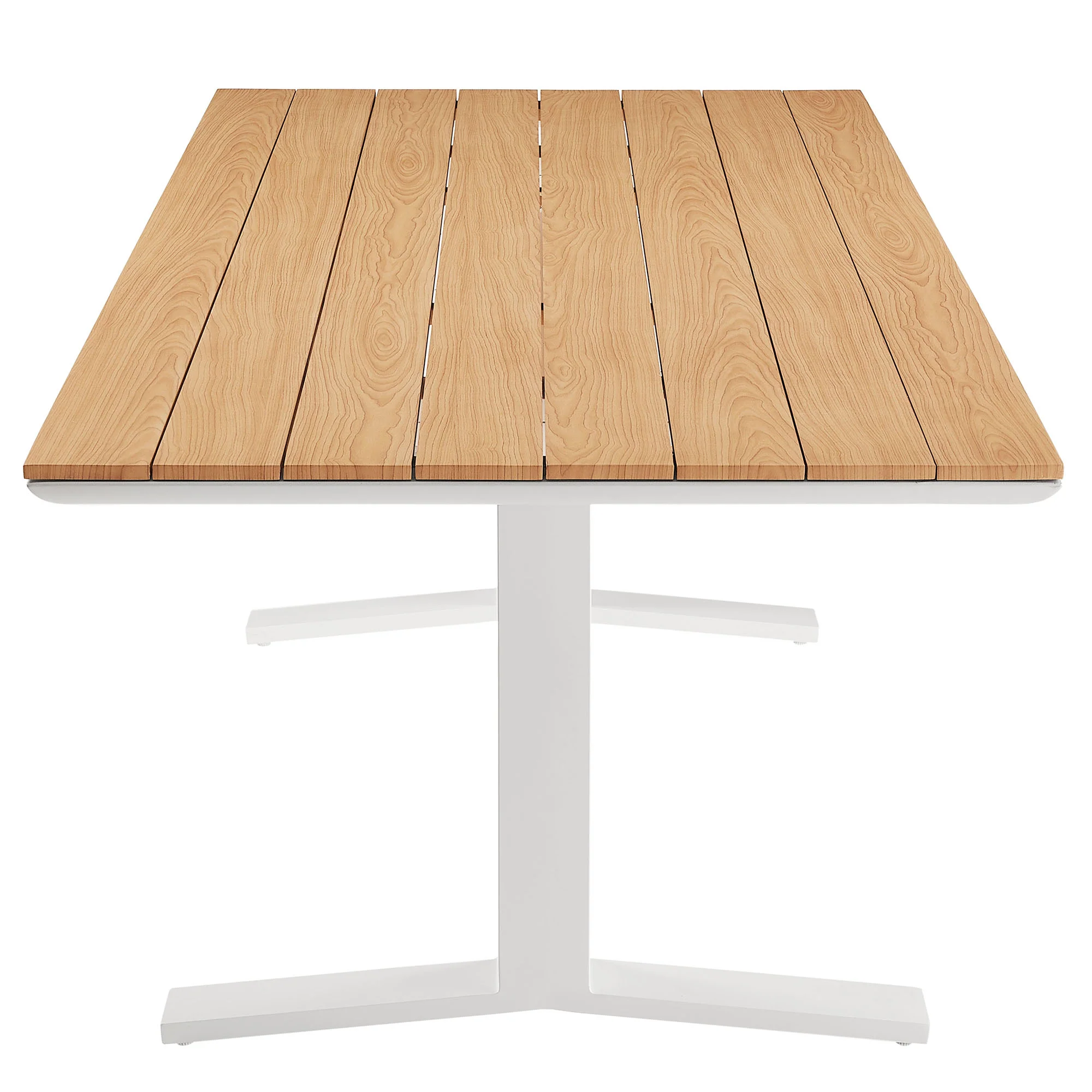 Gavelston 91" Outdoor Patio Aluminum Dining Table by Modway - Image 4