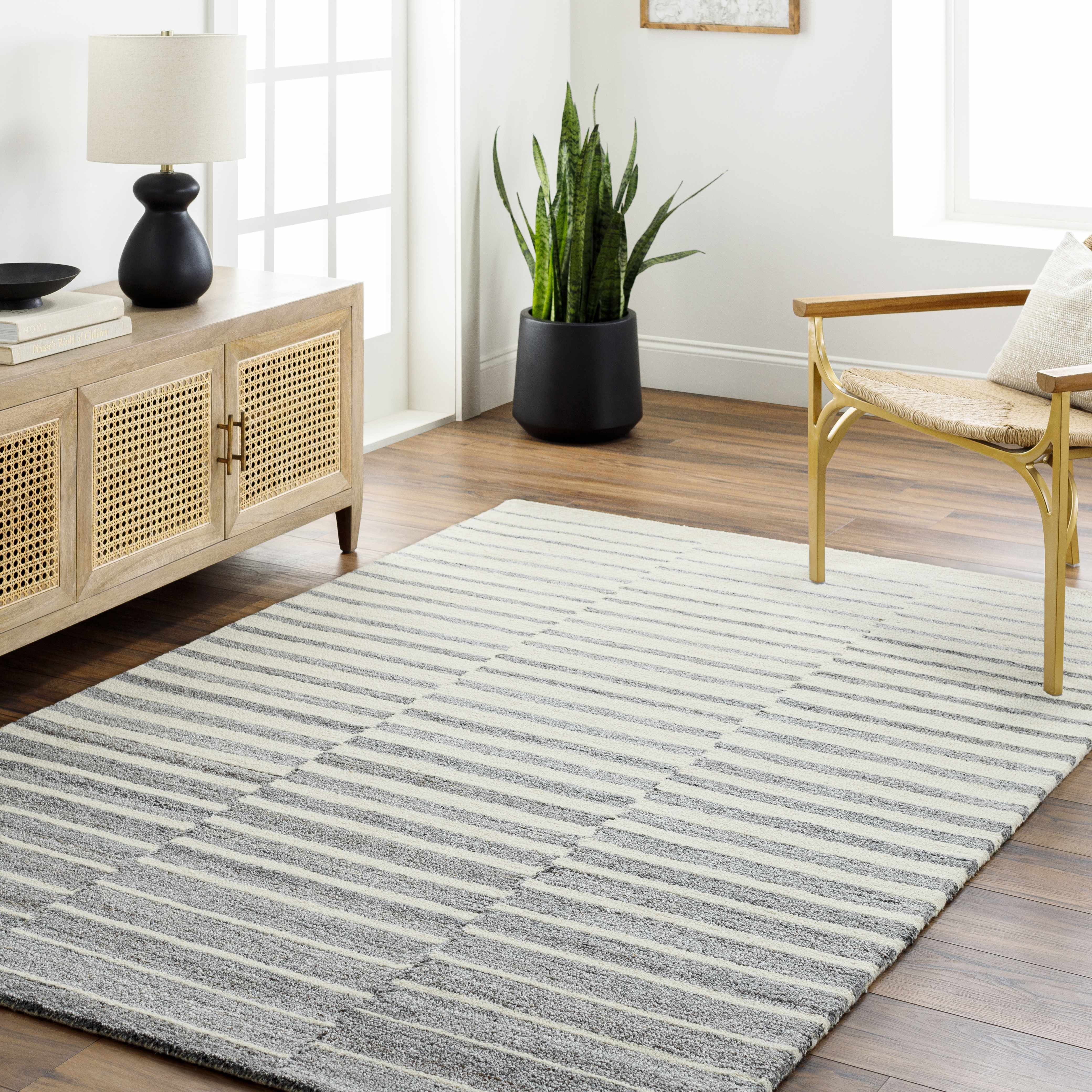 Gawel Gray Area Rug - Clearance - Image 6