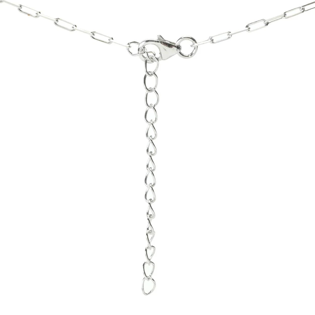 Gem Treasures Sterling Silver Choice of Gem Teardrop Pendant w/ Chain - Image 2