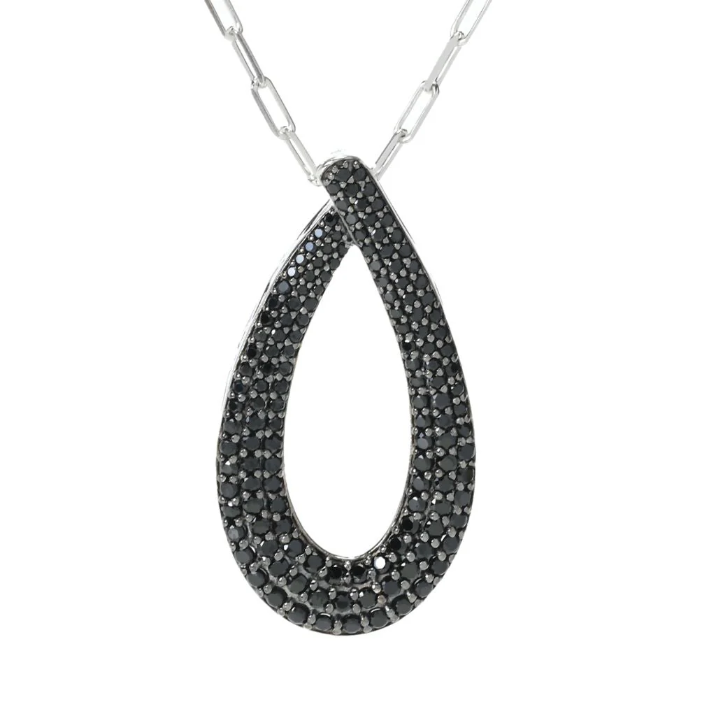 Gem Treasures Sterling Silver Choice of Gem Teardrop Pendant w/ Chain - Image 3