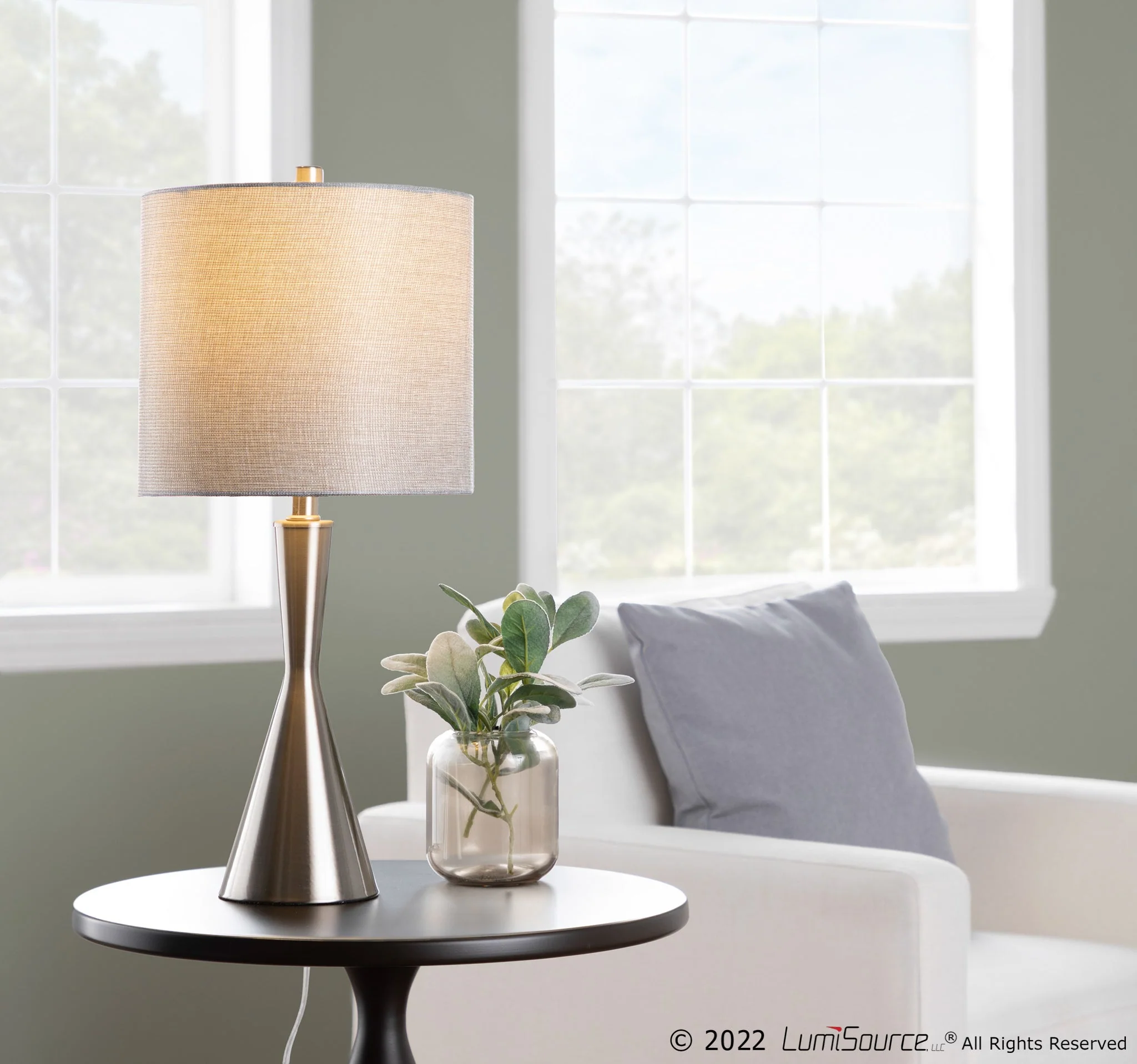Gemma 23" Contemporary Metal Table Lamp Set of 2 - Image 5