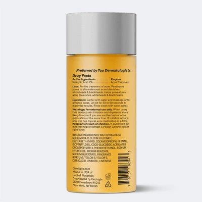 Geologie Clear System Acne Control Face Wash 6 fl oz - New - Image 2