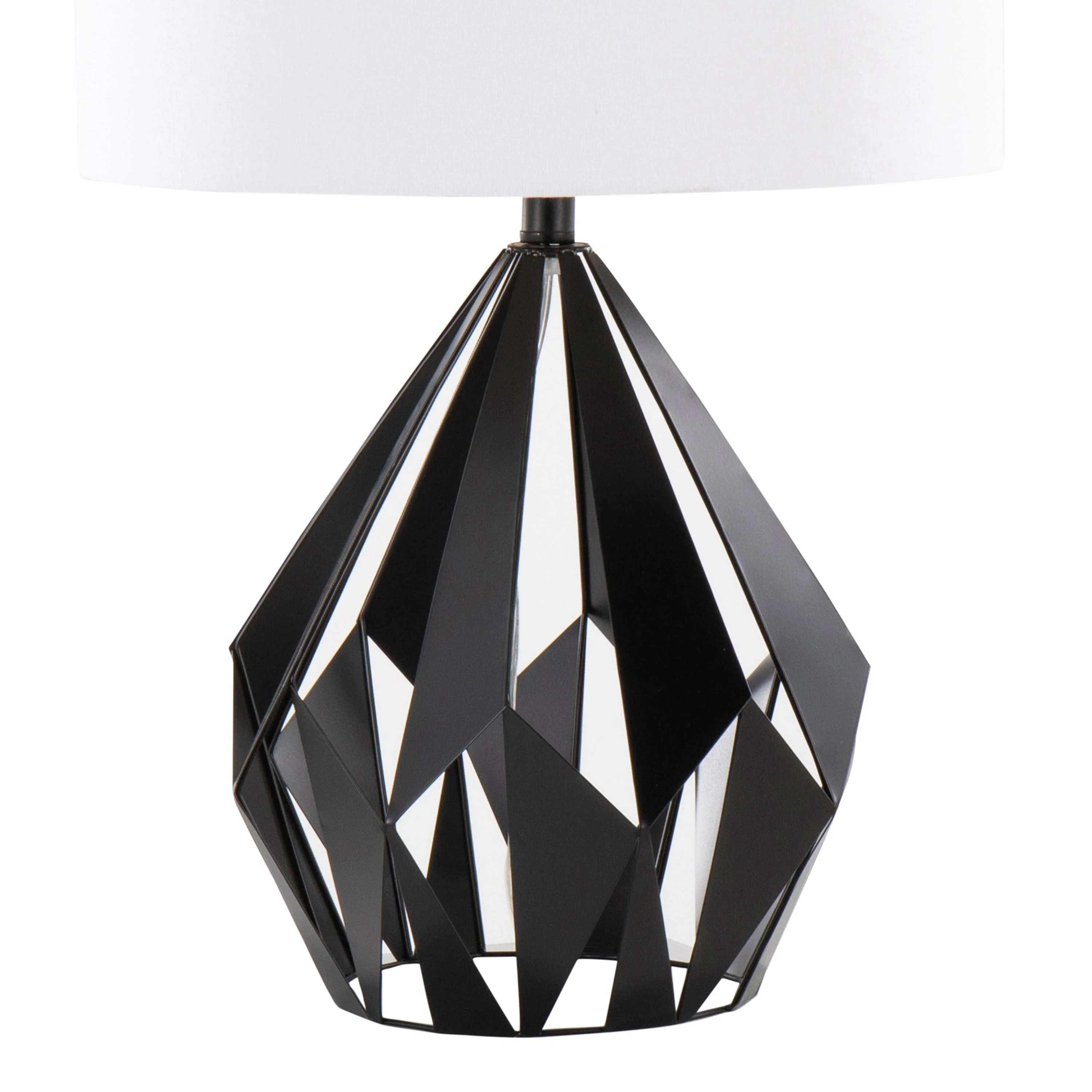 Geome Tri 28" Contemporary Metal Table Lamp Set - Image 4