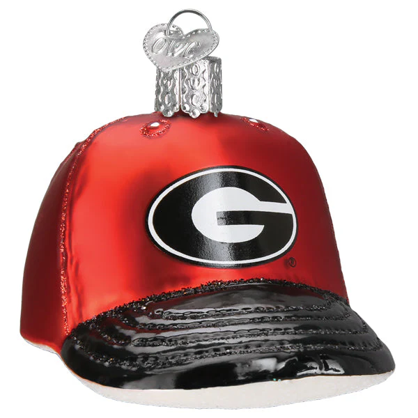 Georgia Baseball Cap Christmas Ornament - Image 3