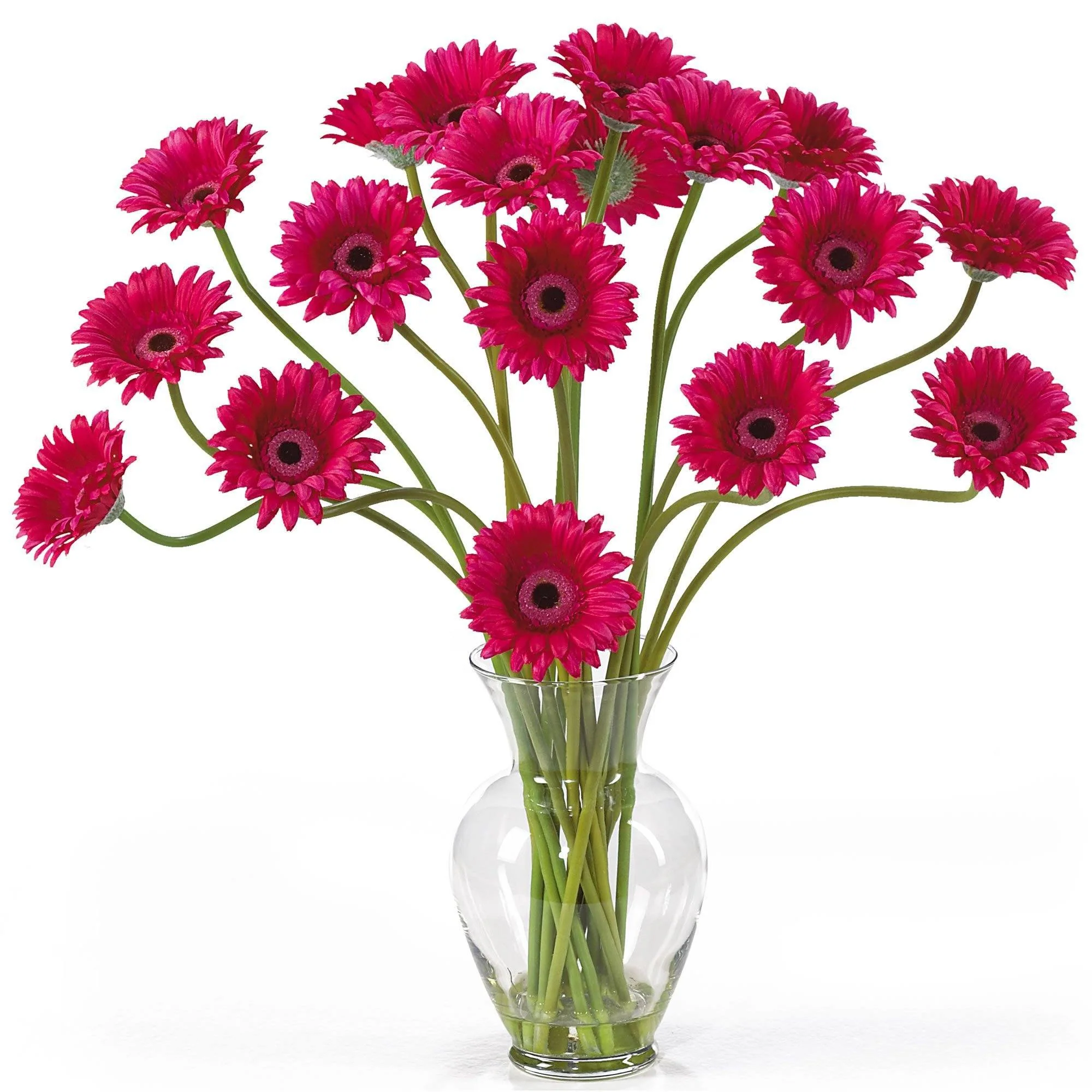 Gerber Daisy Liquid Illusion Silk Flower Arrangement - Image 2