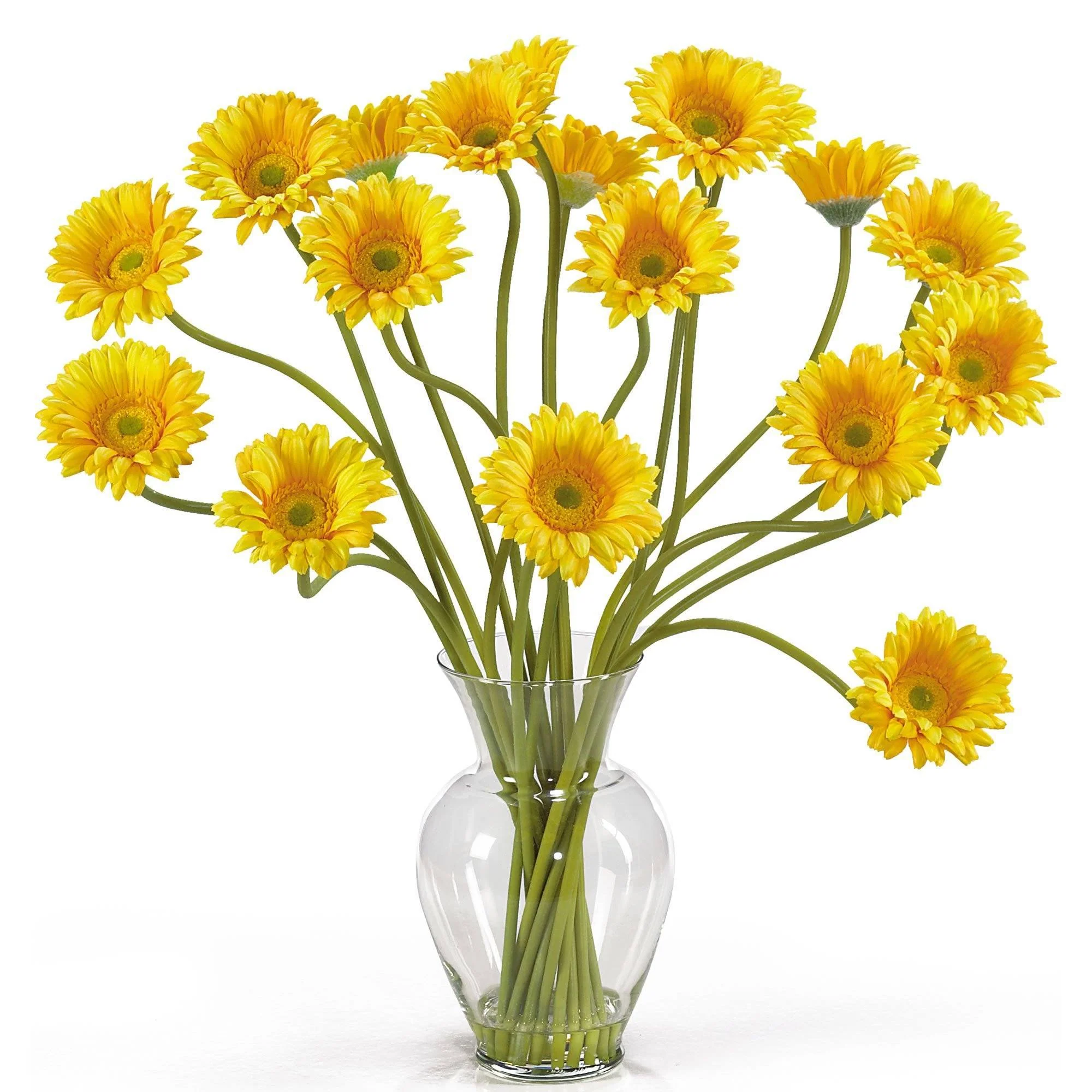 Gerber Daisy Liquid Illusion Silk Flower Arrangement - Image 6