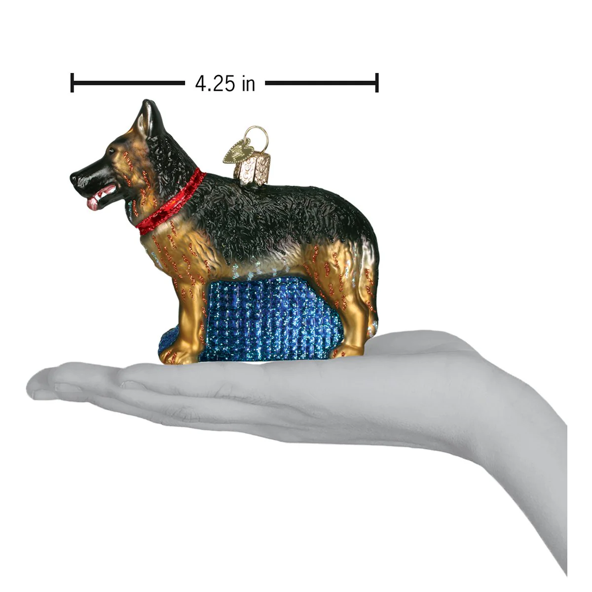 German Shepherd Ornament 3.5x4.25x1.25 by Old World Christmas - Image 5