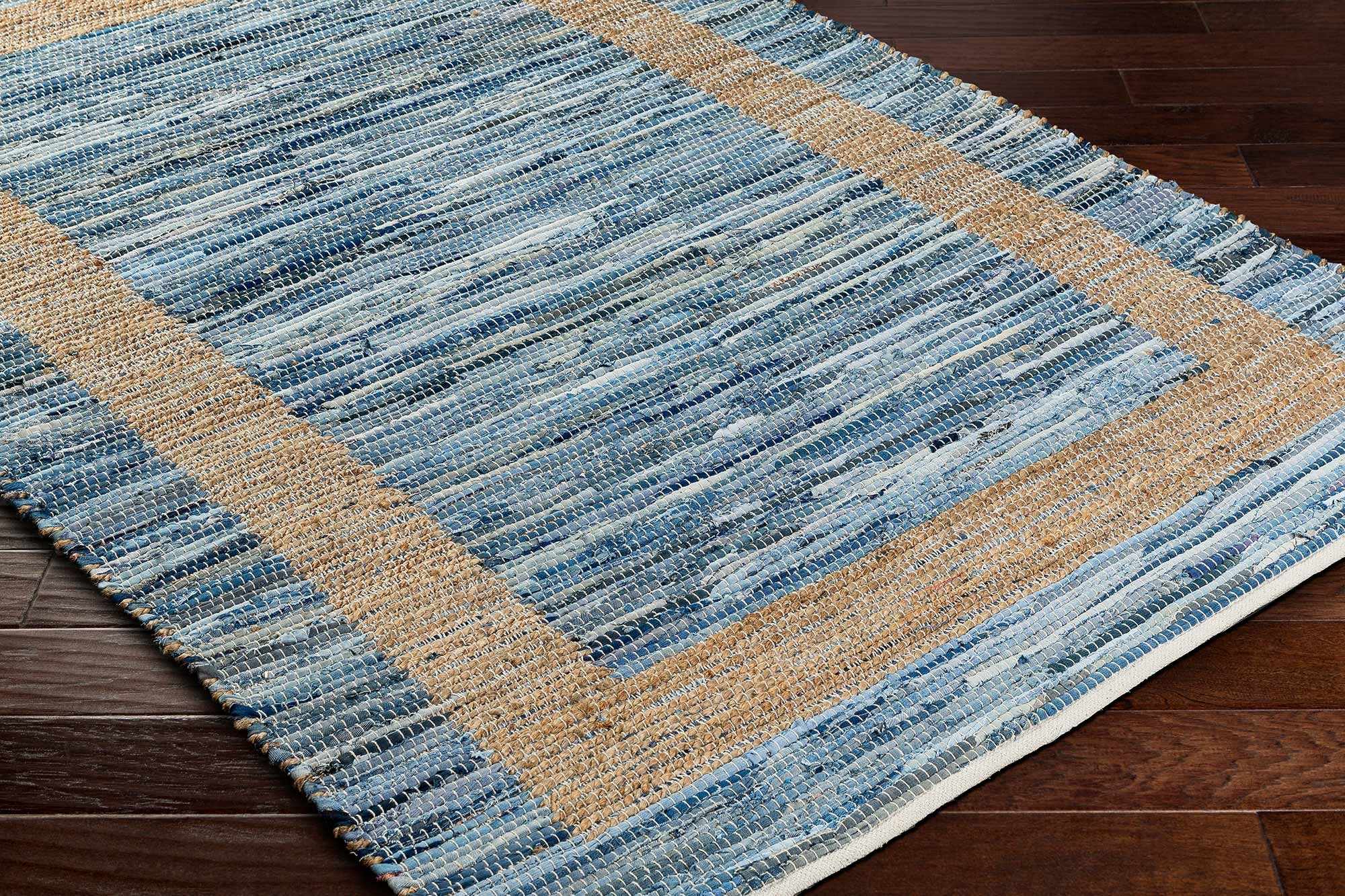 Ghita Recycled Blue Jean Rug - Image 4