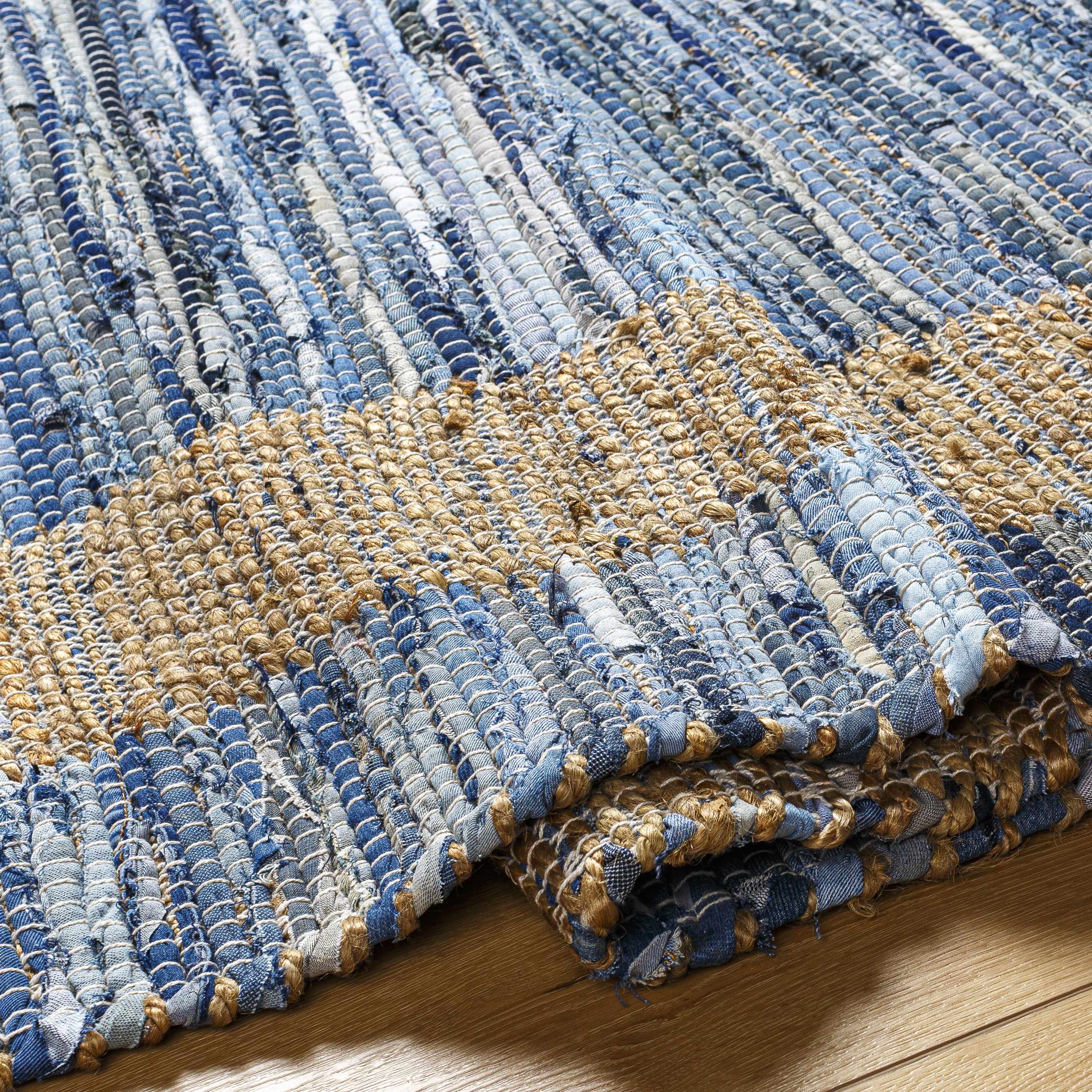 Ghita Recycled Blue Jean Rug - Image 5