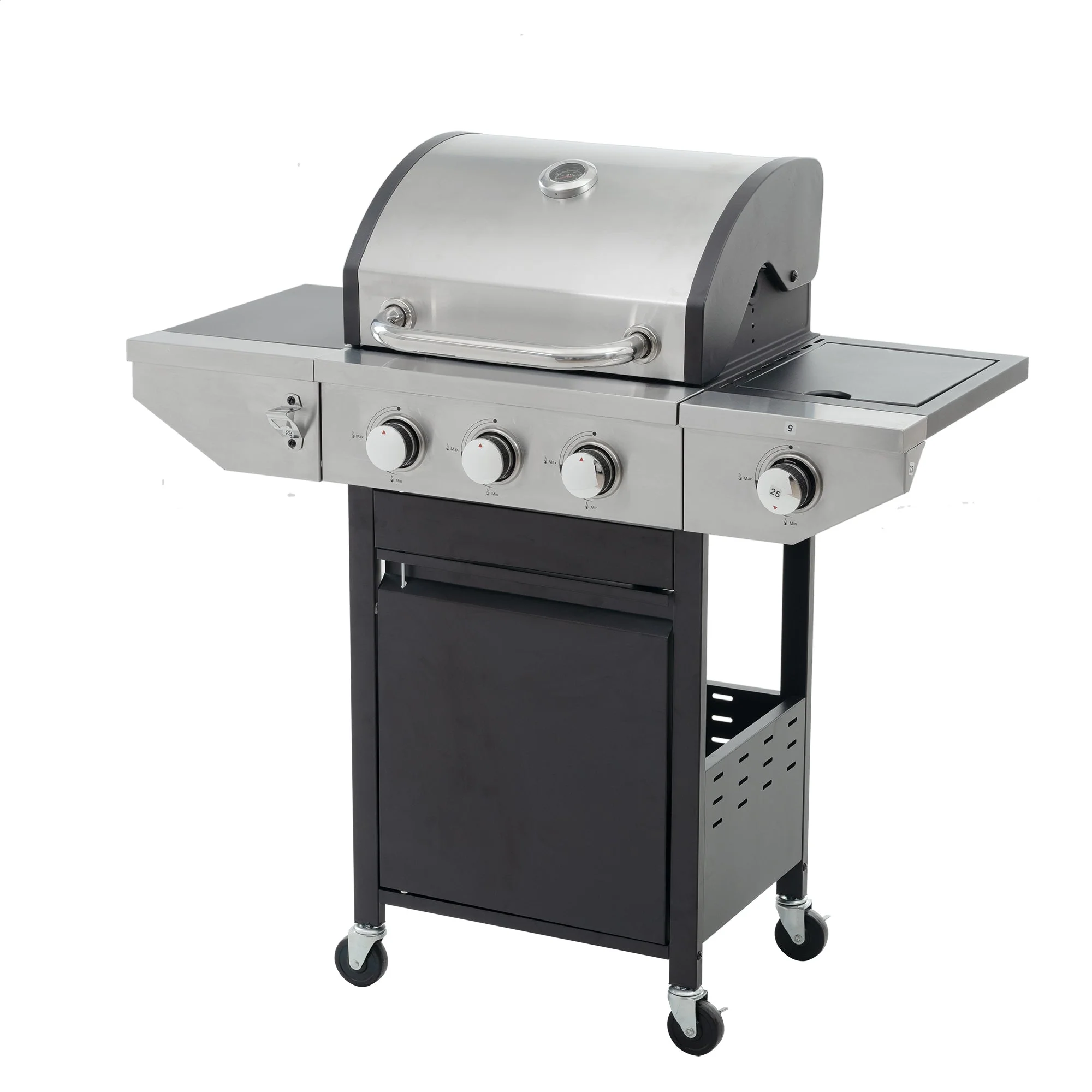GigaTech 3 Burner Stainless Steel Propane Grill with Side Burner - Image 12