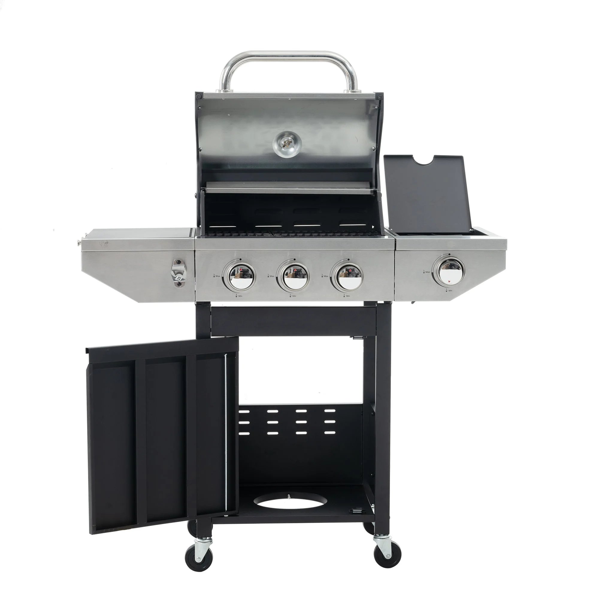 GigaTech 3 Burner Stainless Steel Propane Grill with Side Burner - Image 13