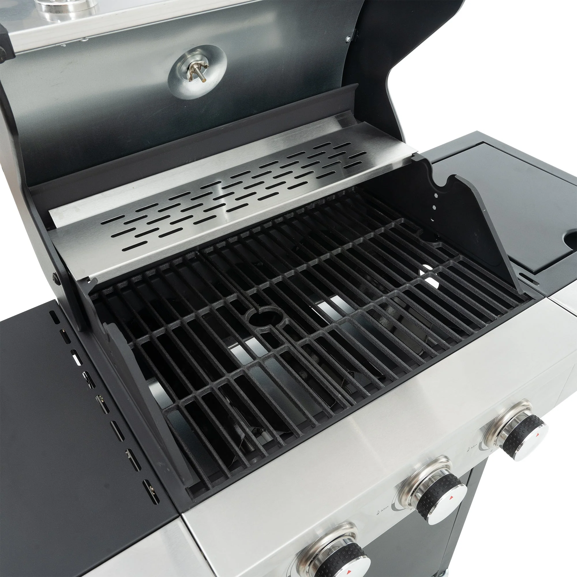 GigaTech 3 Burner Stainless Steel Propane Grill with Side Burner - Image 24