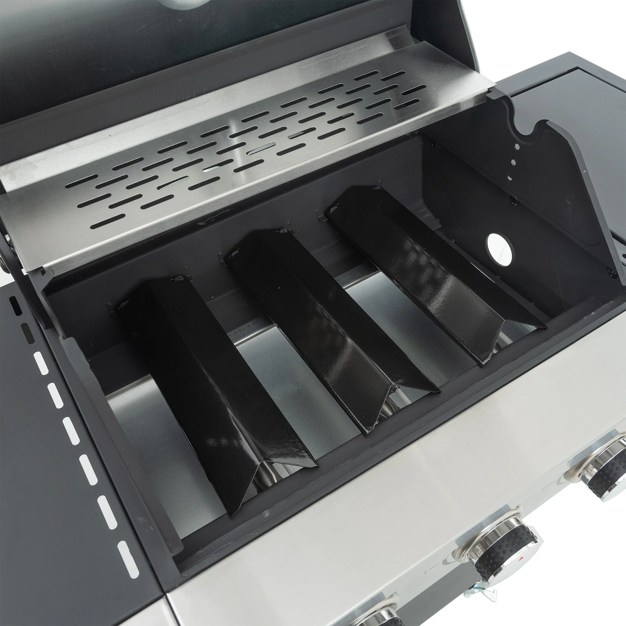 GigaTech 3 Burner Stainless Steel Propane Grill with Side Burner - Image 26
