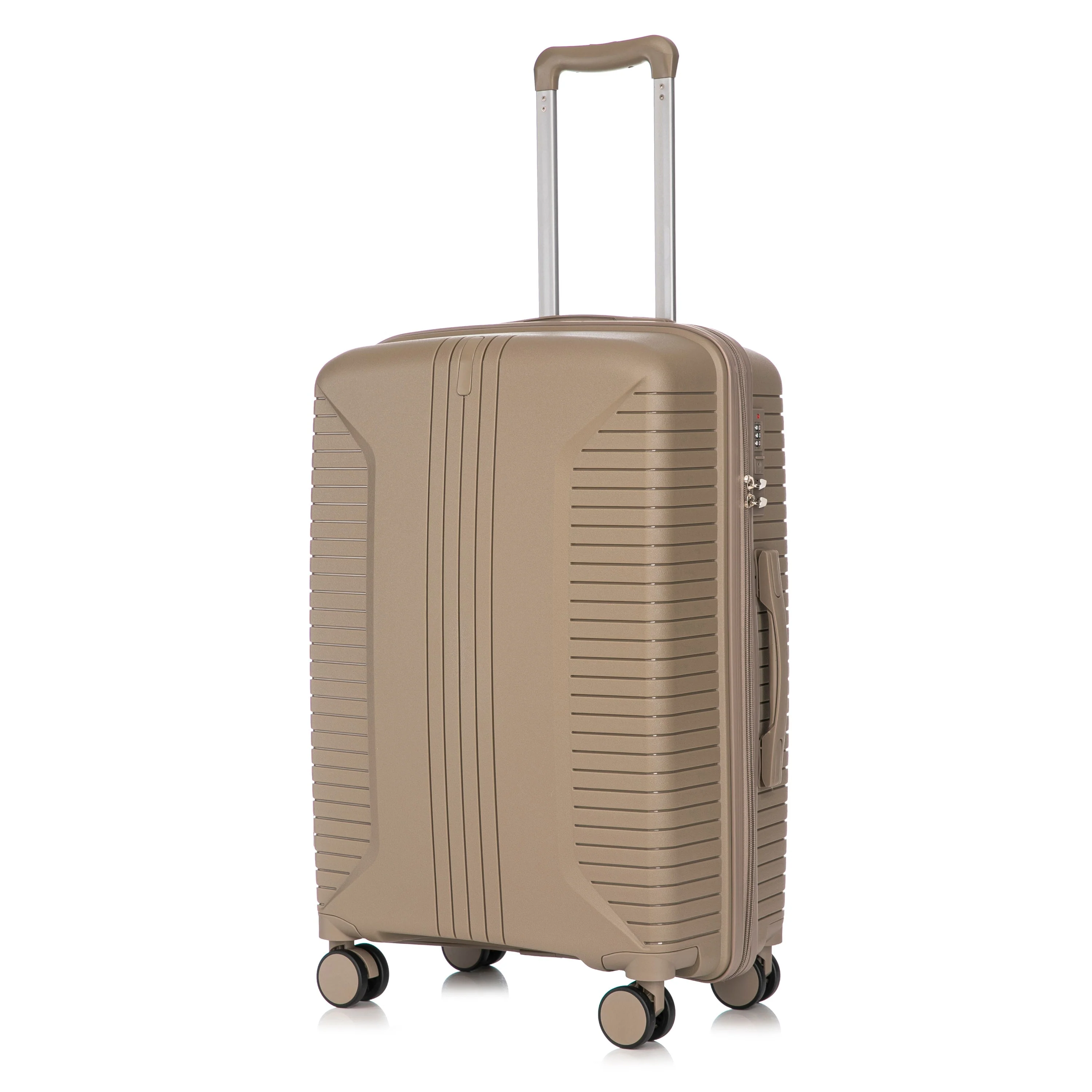 Gigatech 3-Piece PP Spinner Wheel Luggage Set (Champagne) - Image 25