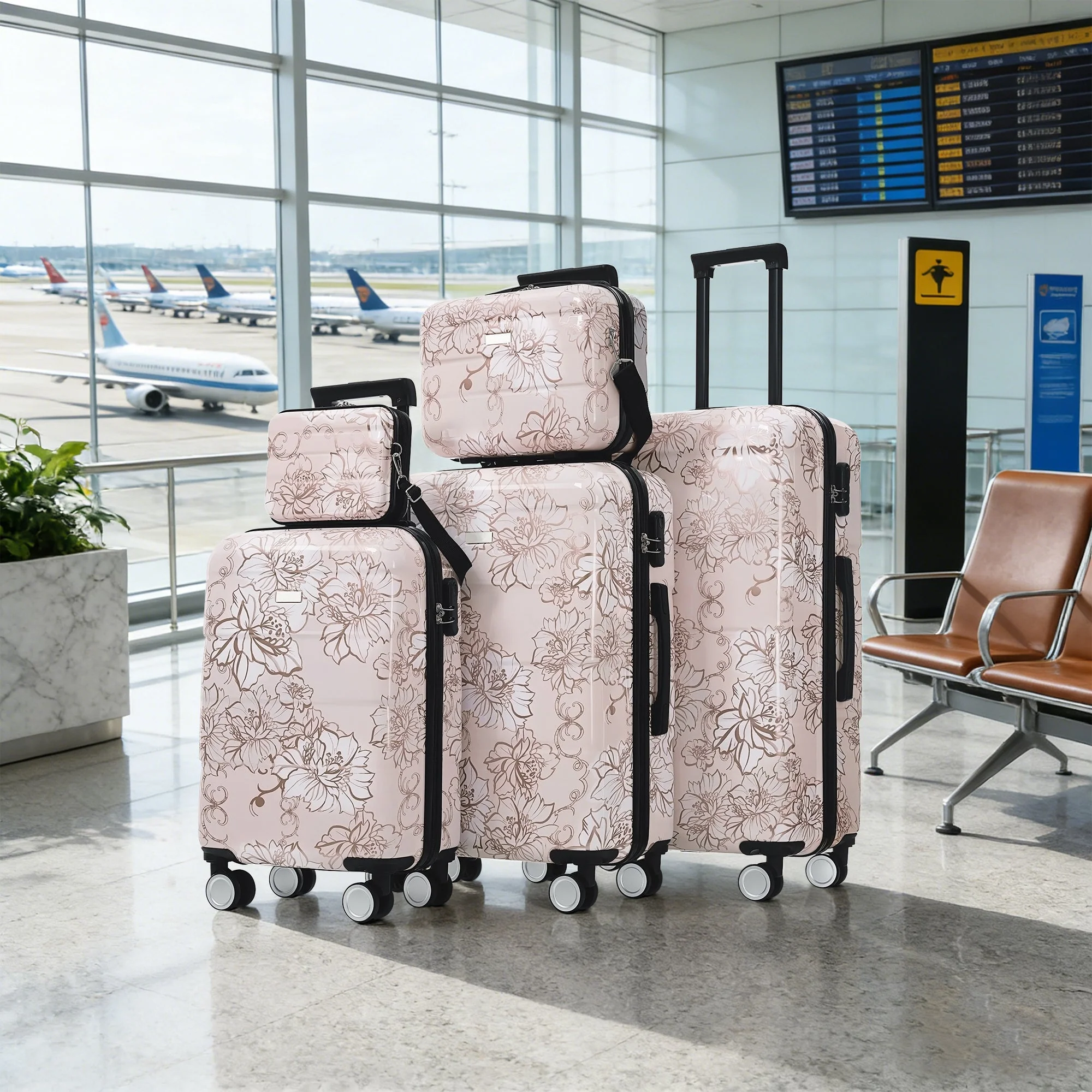 GigaTech 5-Piece PC+ABS Hardside Luggage Set - Image 12