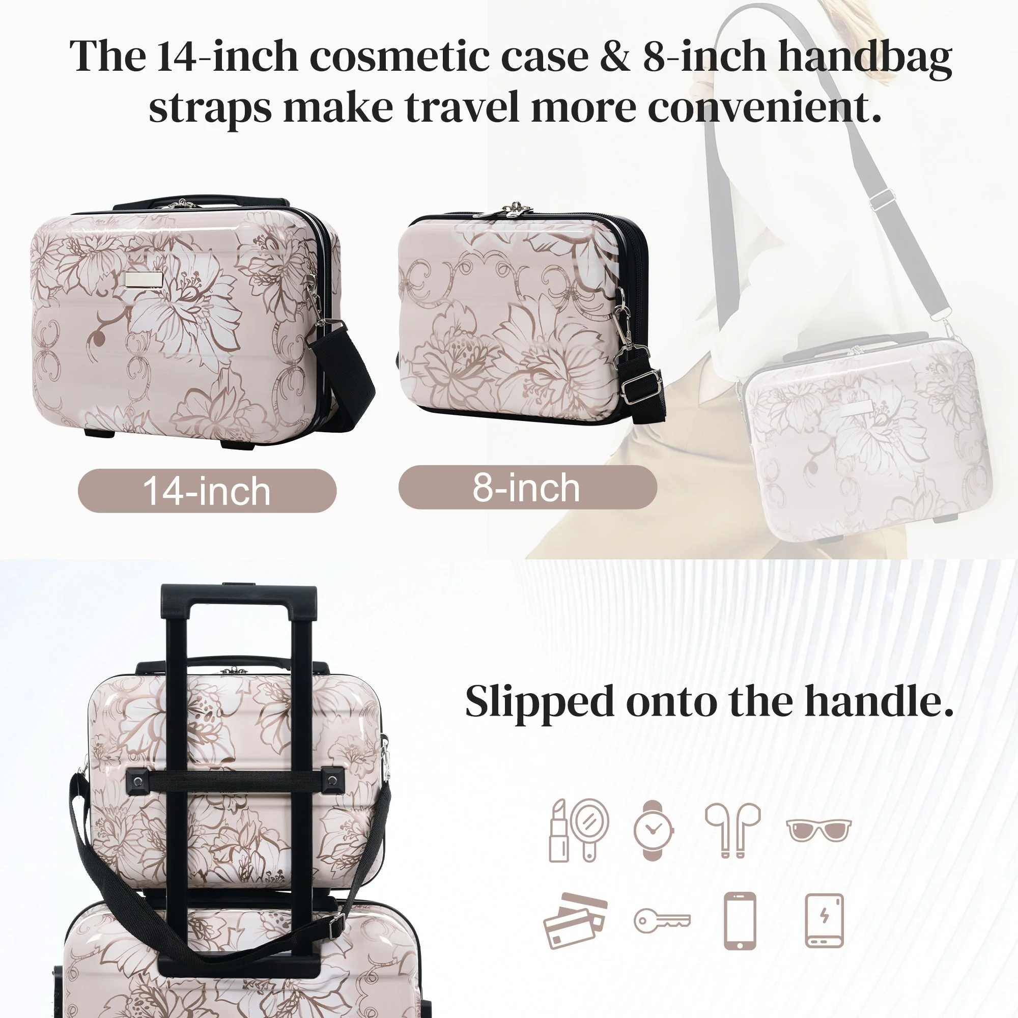 GigaTech 5-Piece PC+ABS Hardside Luggage Set - Image 5