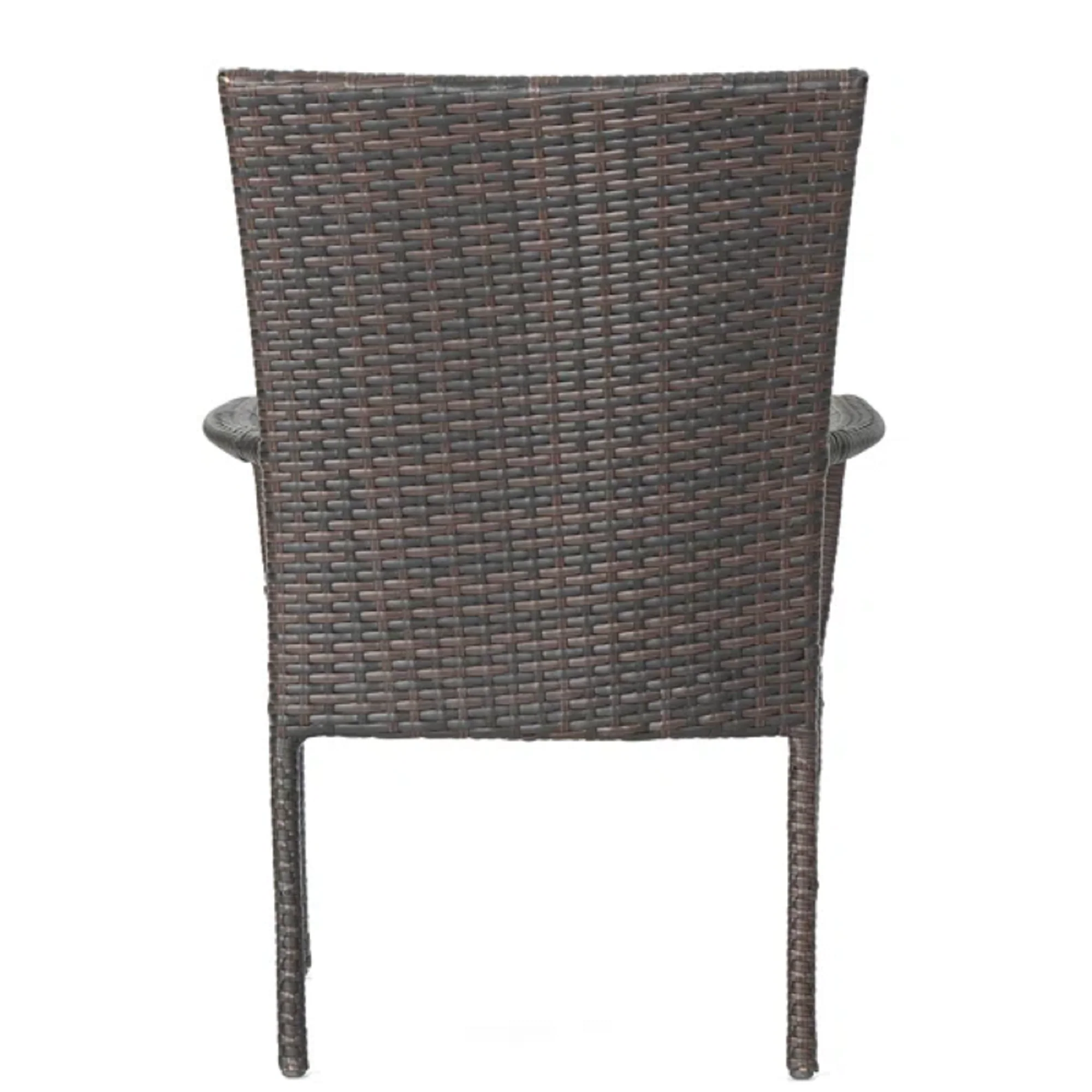 GigaTech Brown PE Rattan Outdoor Chairs Set of 3 - Image 2