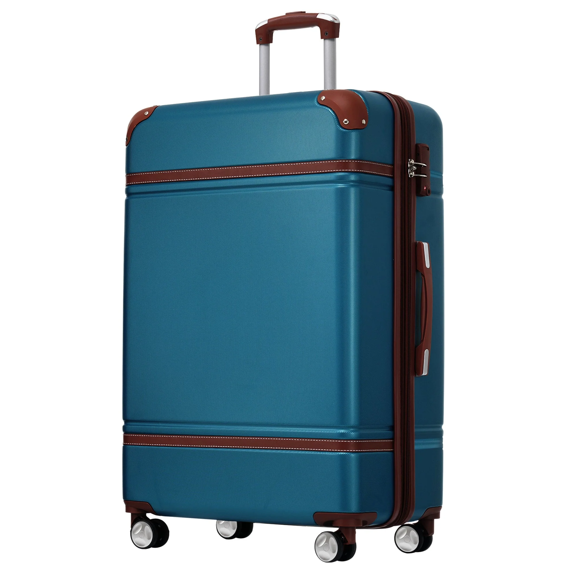 GigaTech Hardshell 3-Piece Lightweight Luggage Set - Blue 28 Inch - Image 11