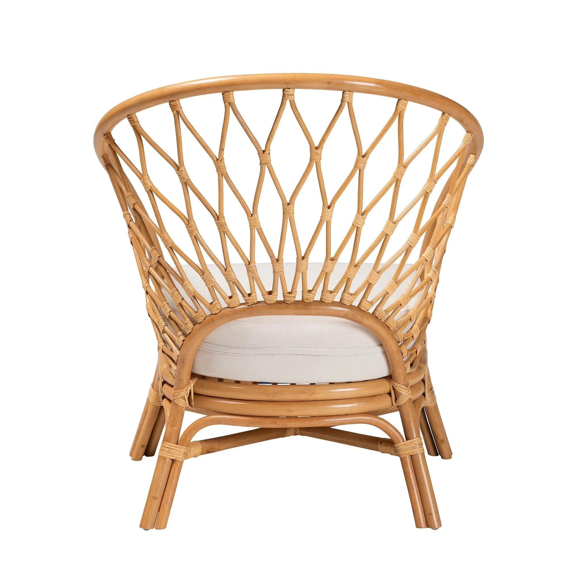 GigaTech Honey Rattan Accent Chair - Image 3