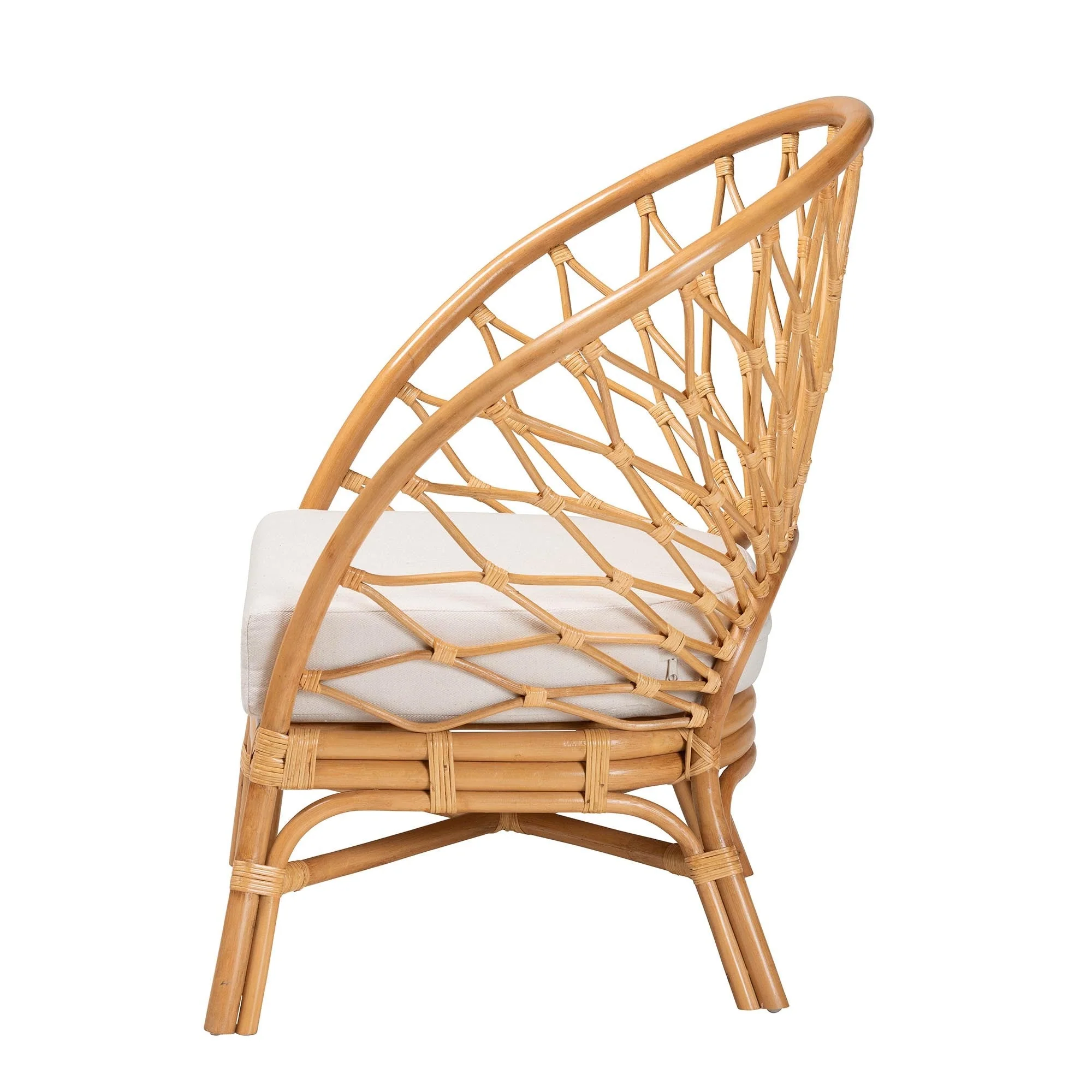 GigaTech Honey Rattan Accent Chair - Image 4