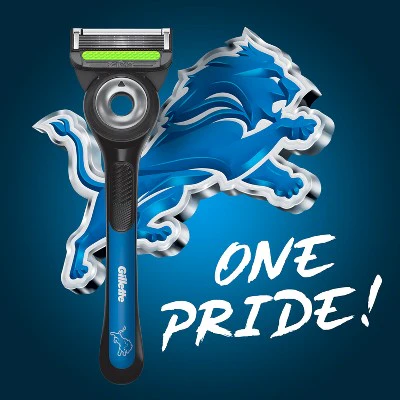 Gillette Labs NFL Lions Edition Shaving Razor with 4 Refills and Magnetic Stand - Image 3
