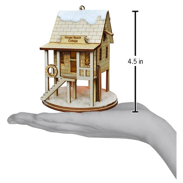 Ginger Beach Cottage Lighted Miniature House - Image 4