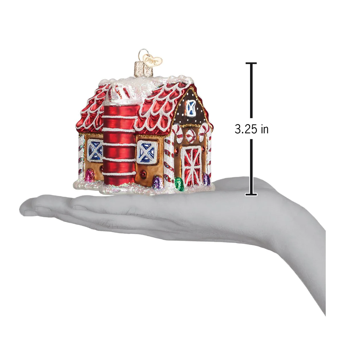 Gingerbread Barn Ornament - Image 4