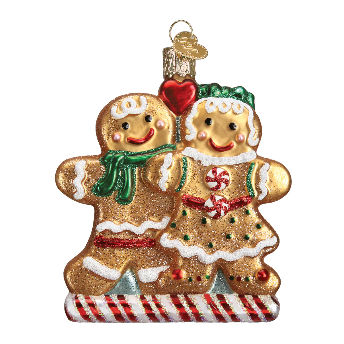 Gingerbread Friends Glass Ornament - Image 3