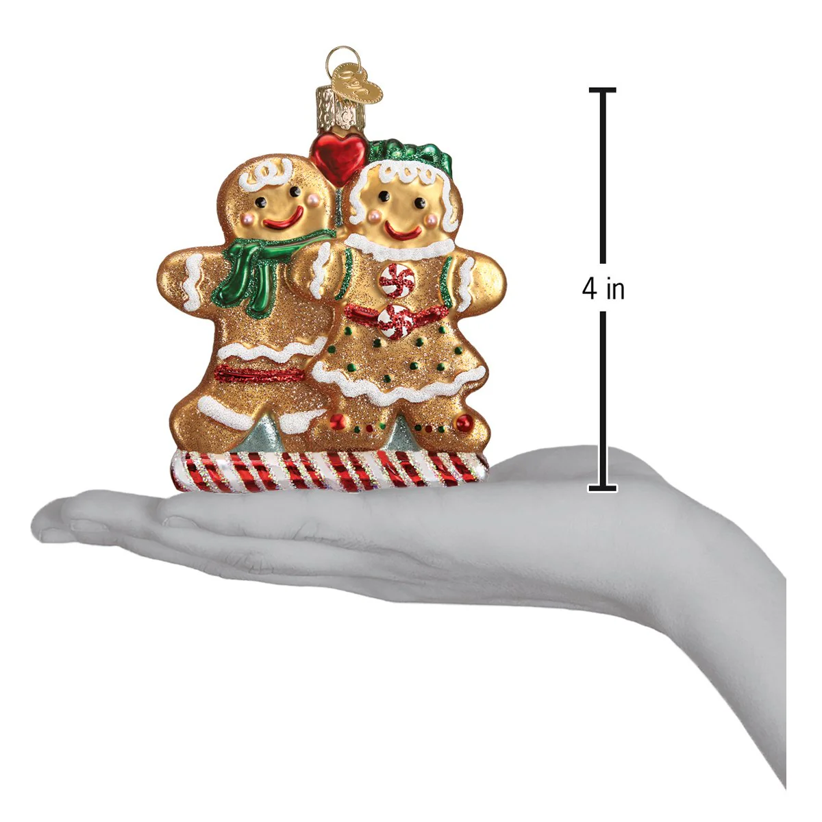 Gingerbread Friends Glass Ornament - Image 4