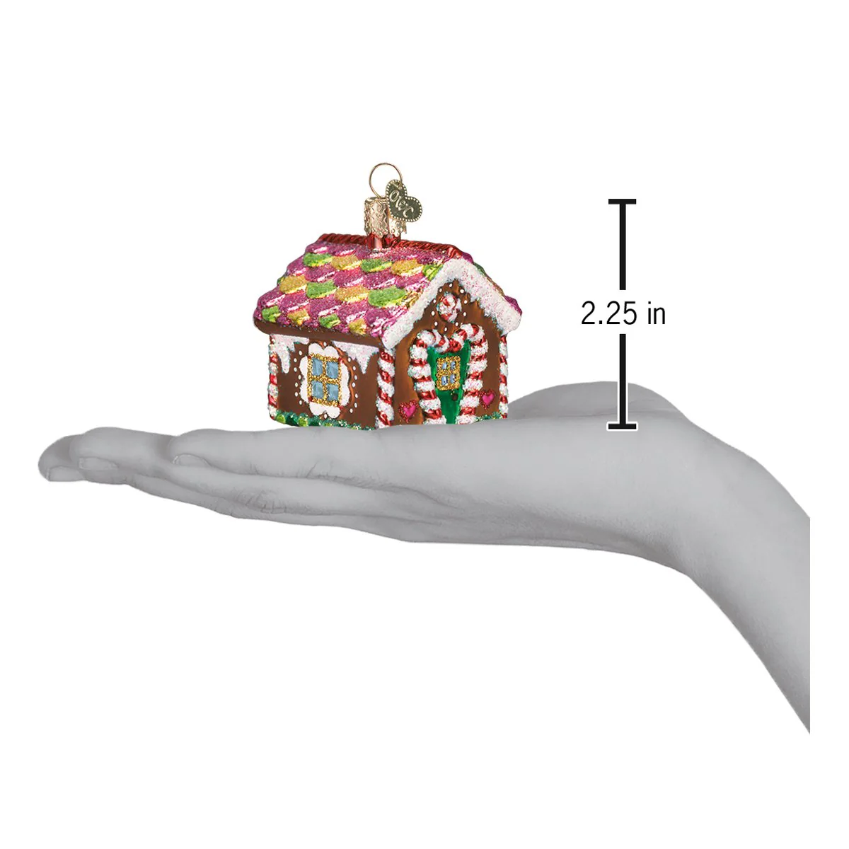 Gingerbread House Ornament 2.25-Inch by Old World Christmas - Image 4