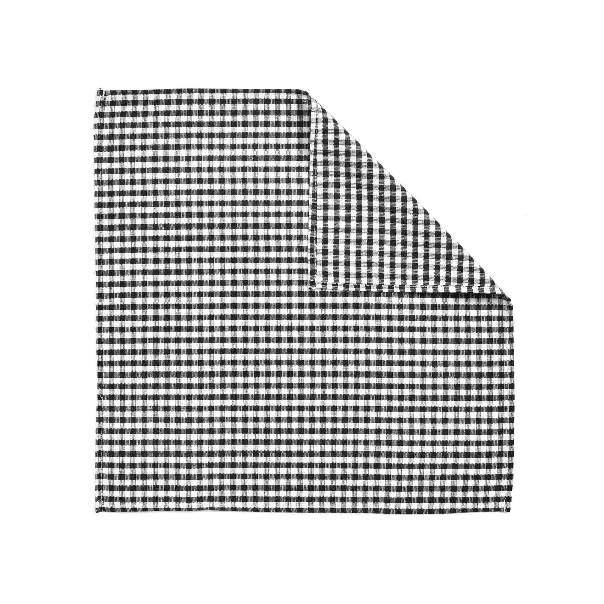 Gingham Check Yarn Dyed Napkin 4-Pack Set - Image 3