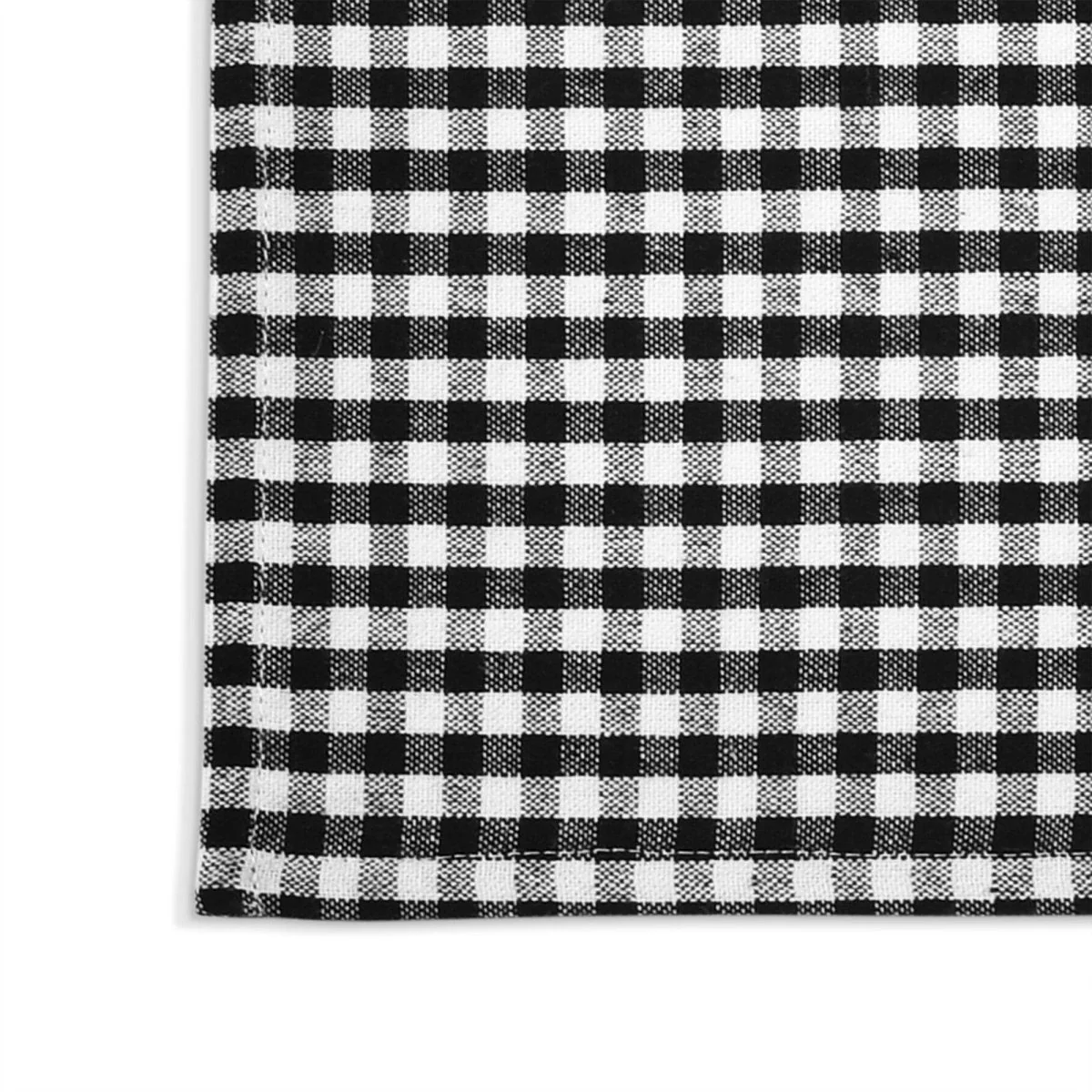 Gingham Check Yarn Dyed Napkin 4-Pack Set - Image 4