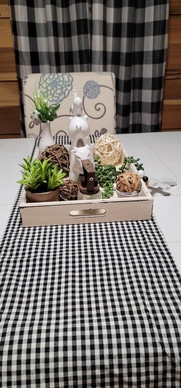 Gingham Check Yarn Dyed Table Runner - Image 6