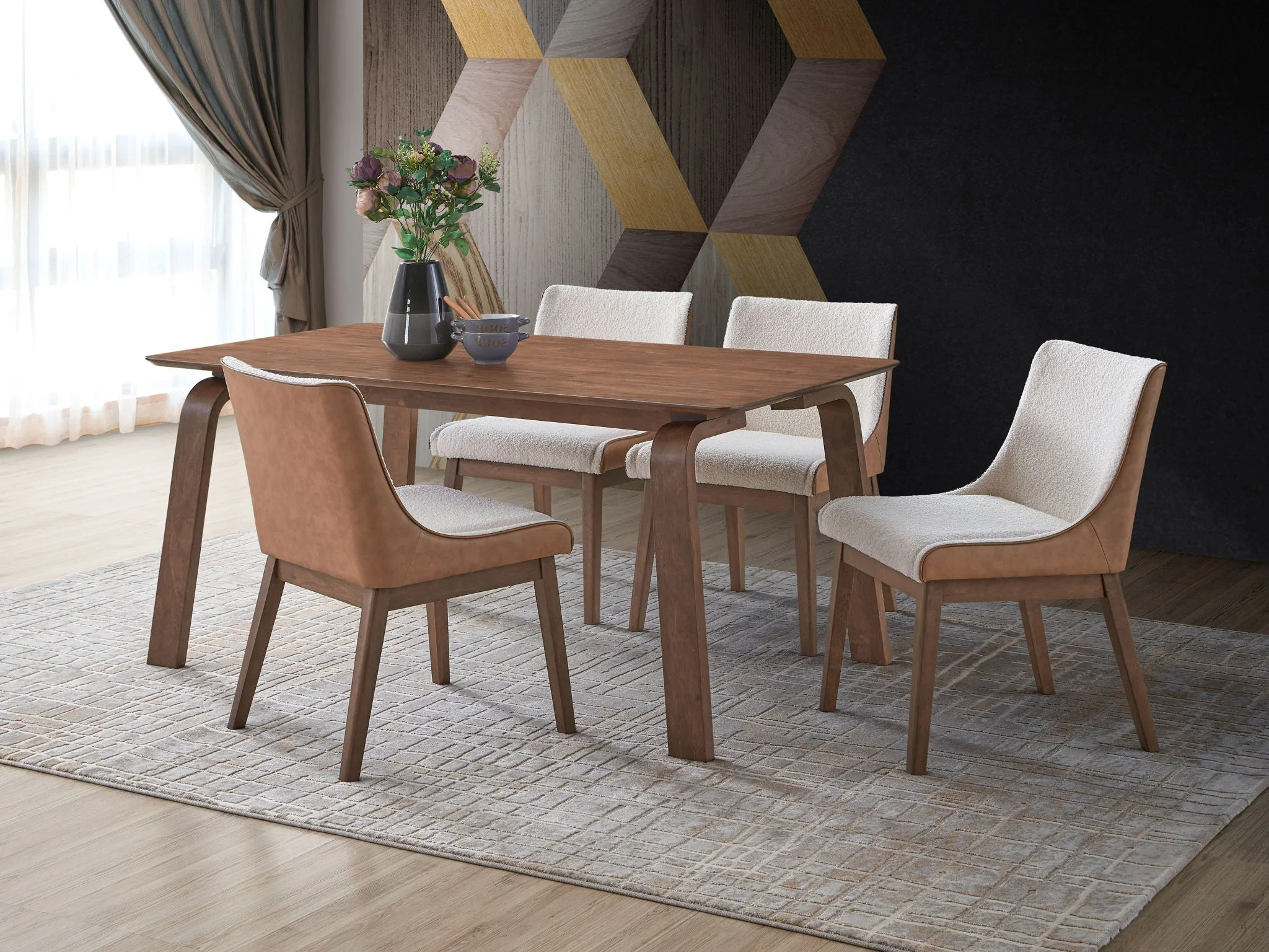 Ginny - Dining Table - Walnut - Image 2