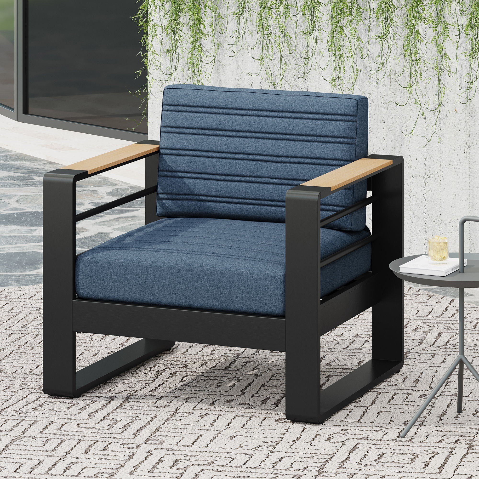 Giovanna - Club Chair Set With Aluminum Frame - Image 12