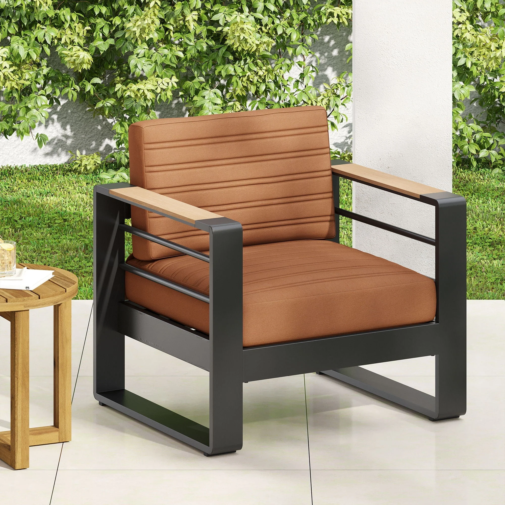 Giovanna - Club Chair Set With Aluminum Frame - Image 6
