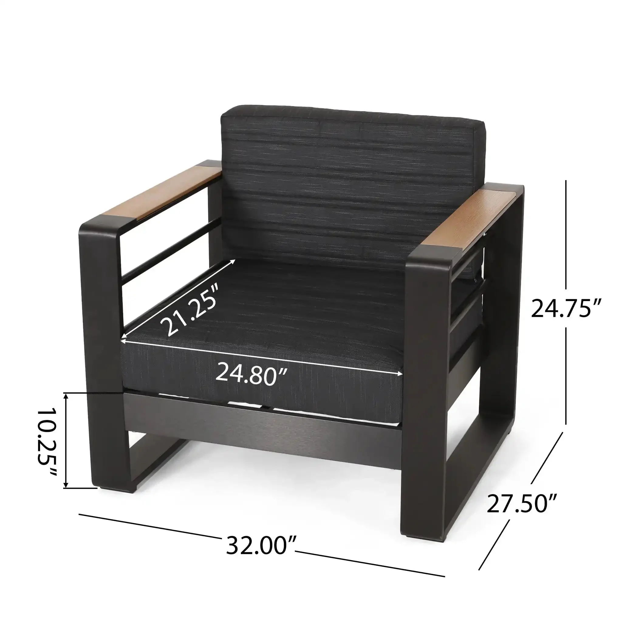 Giovanna - Club Chair Set With Aluminum Frame - Image 9