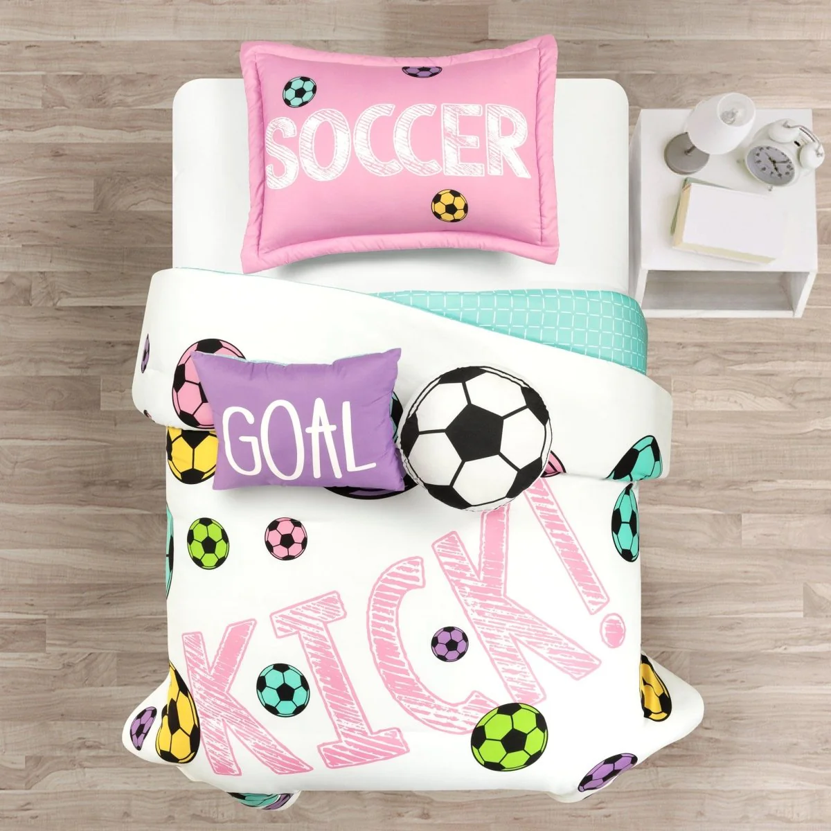 Girls Soccer Kick Comforter Set - Image 18