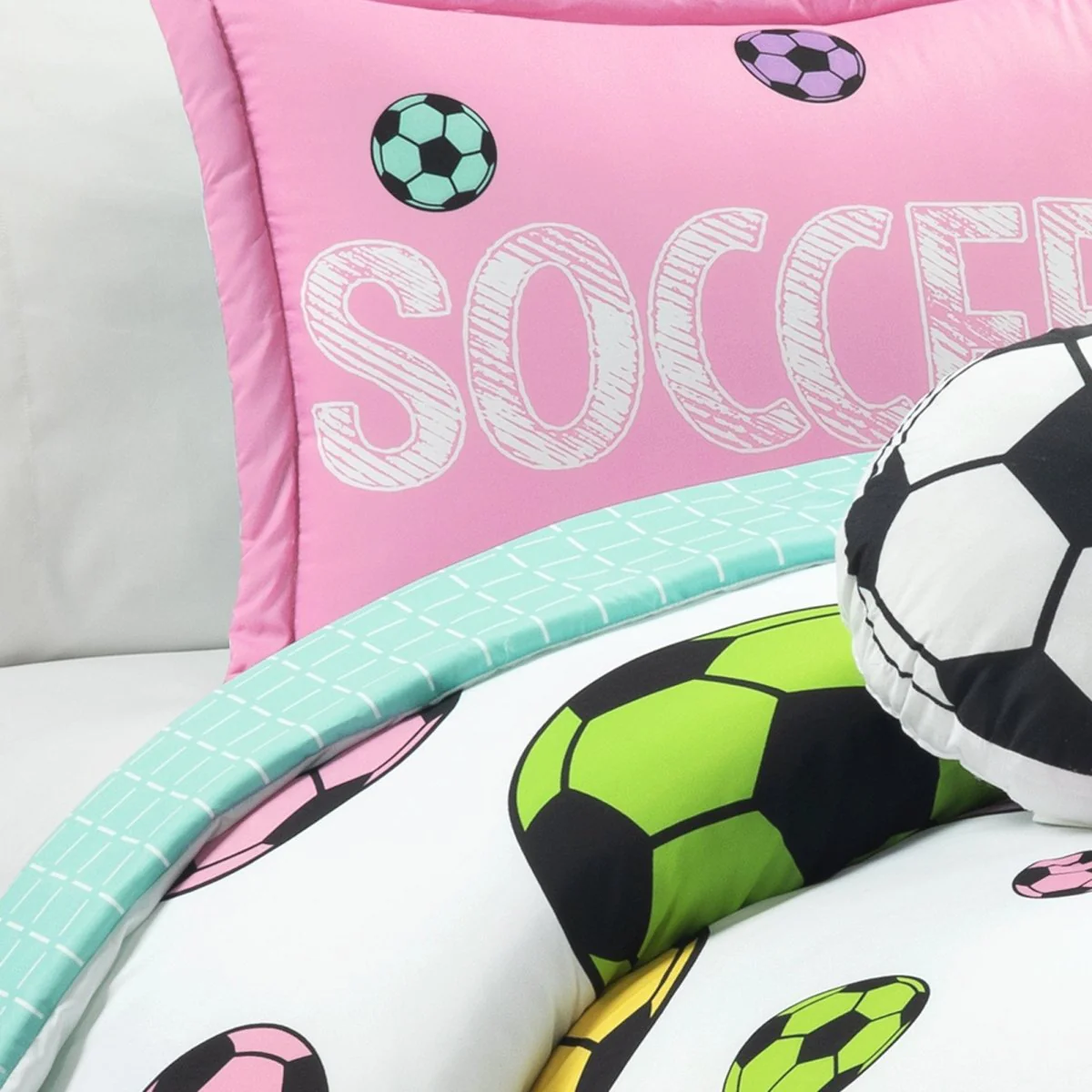 Girls Soccer Kick Comforter Set - Image 19